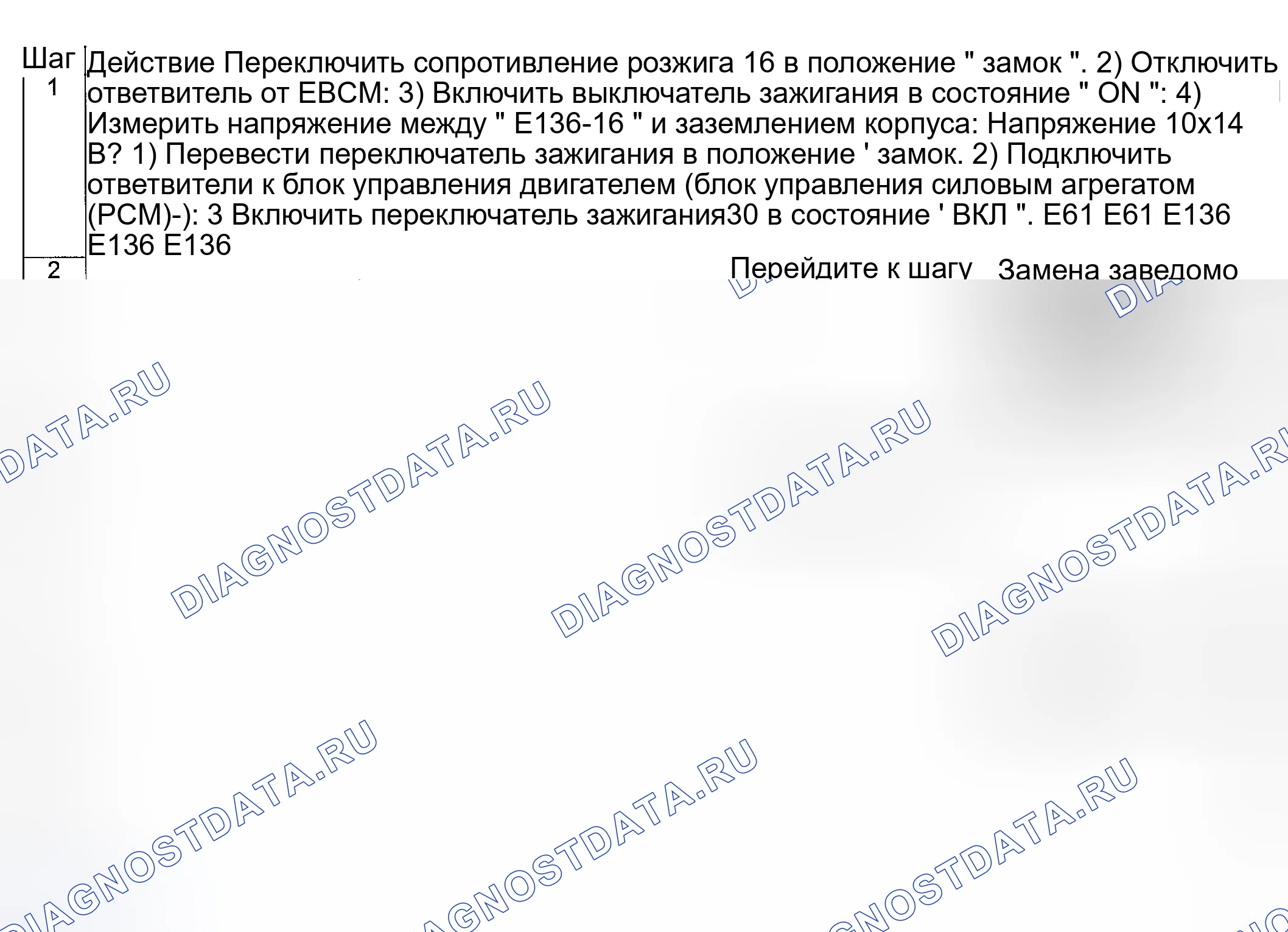 Рис. 14: Устранение неполадок расшифровка кода ошибки. Suzuki Vitara I