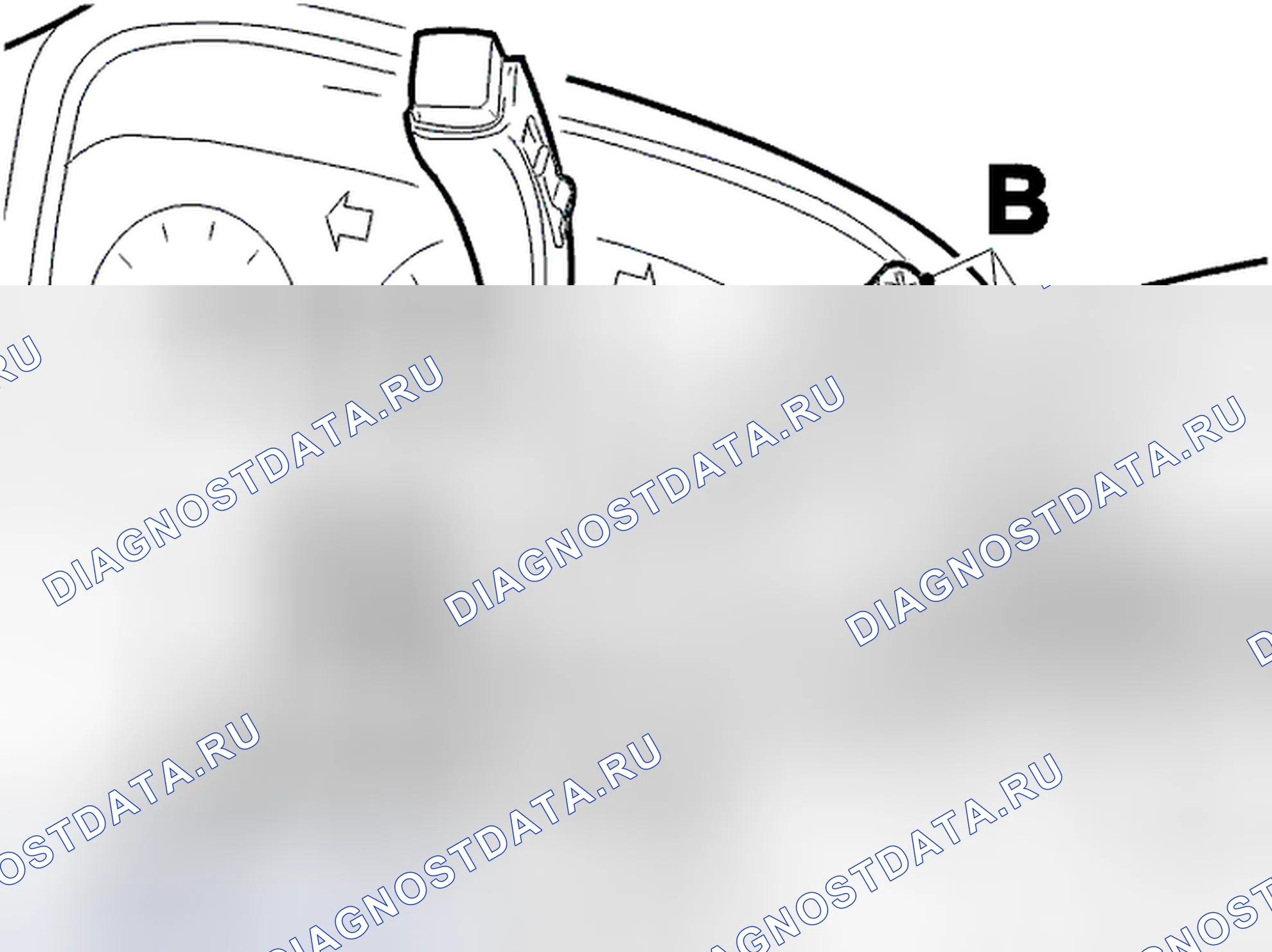 Рис. 6: Установка переключателя лампы сигнала поворота. Volvo V40 I рестайлинг
