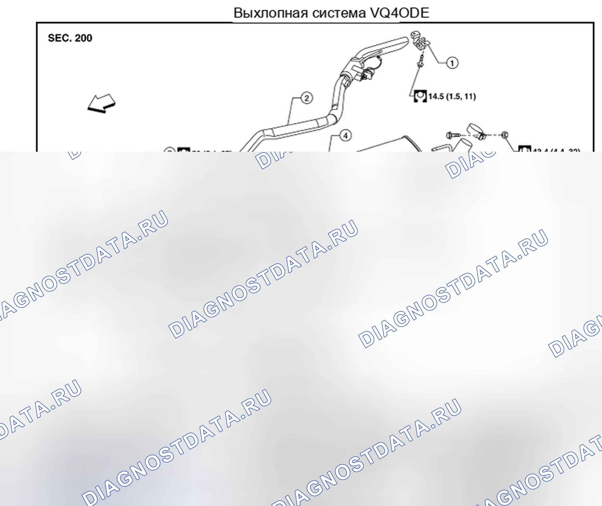 Рис. 3: Разнесенный вид. Nissan Pathfinder III рестайлинг