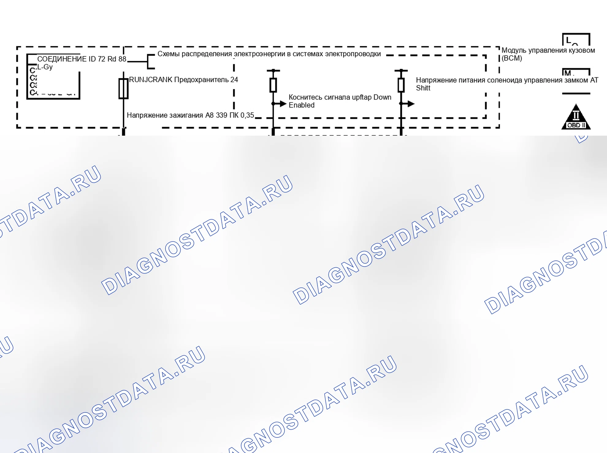 Рис. 102: расшифровка кода ошибки P0815. Hyundai Verna I