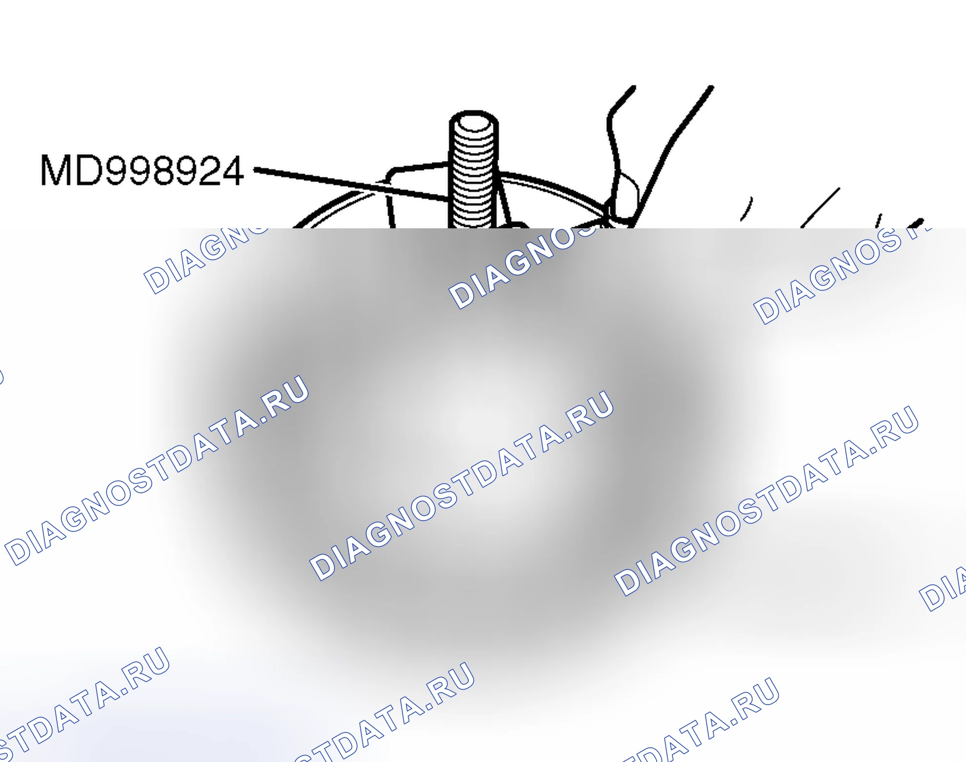 Рис. 316: > > D < < УСТАНОВКА СТОПОРНОГО КОЛЬЦА. Mitsubishi Endeavor I