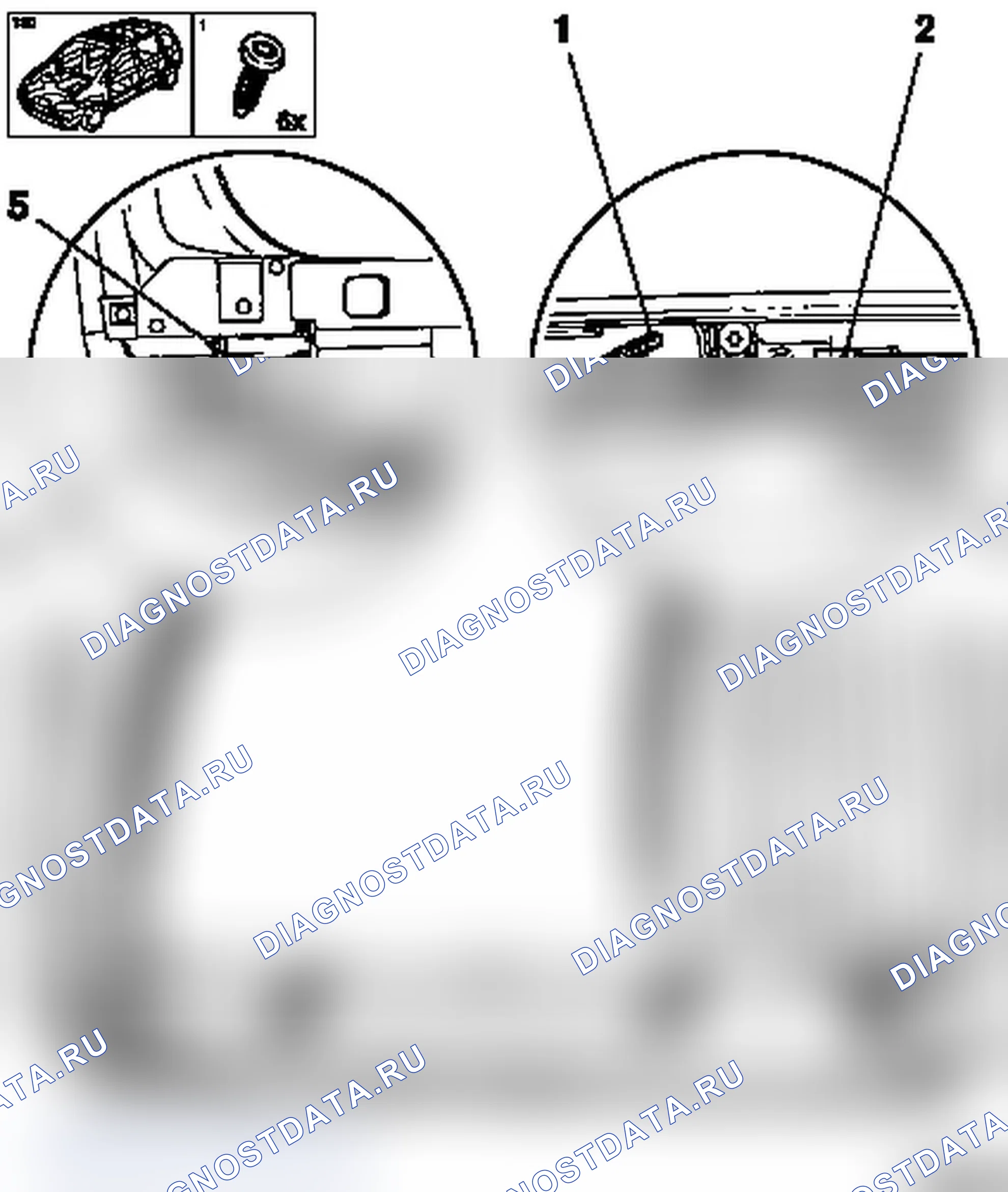 Основная регулировка приводного троса (модель F07). Opel Astra G