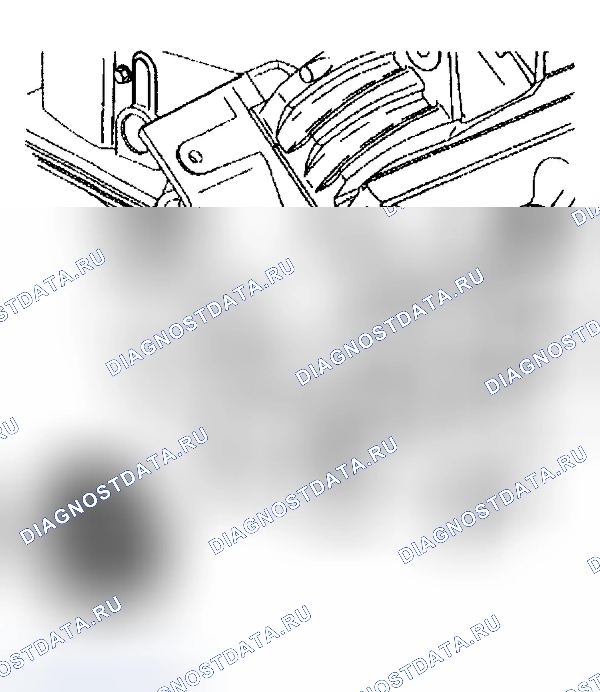 Рис. 238: Снятие натяжного шкива приводного ремня (L67). Buick Park Avenue II рестайлинг