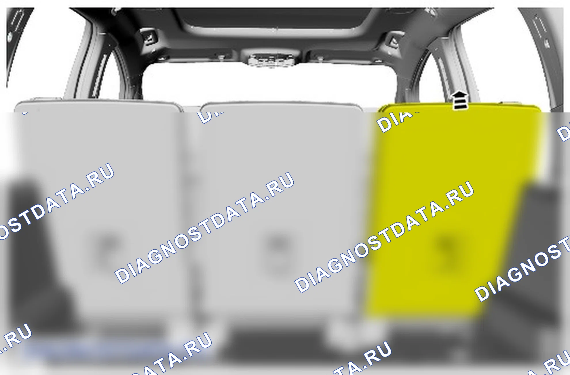 Как снять и установить правую панель отделки грузового отсека. Ford Galaxy III