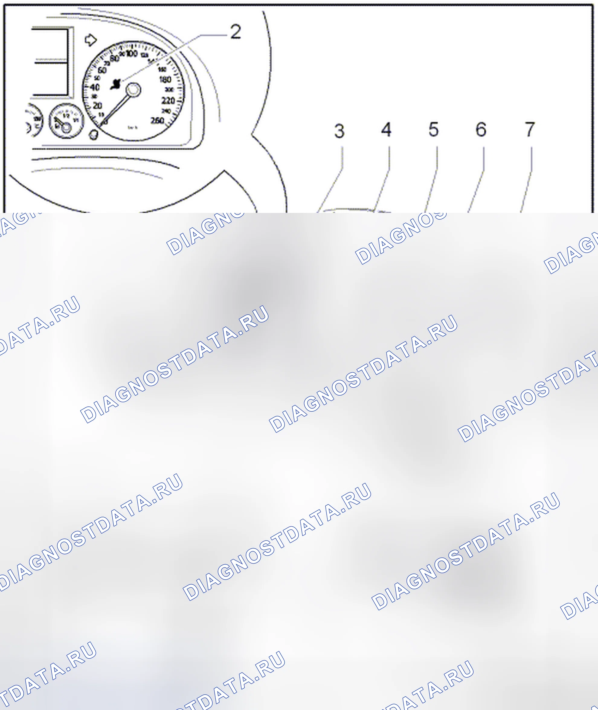 Рис. 1: ОБЗОР РАСПОЛОЖЕНИЯ КОМПОНЕНТОВ ПОДУШКИ БЕЗОПАСНОСТИ. Volkswagen Golf Mk7
