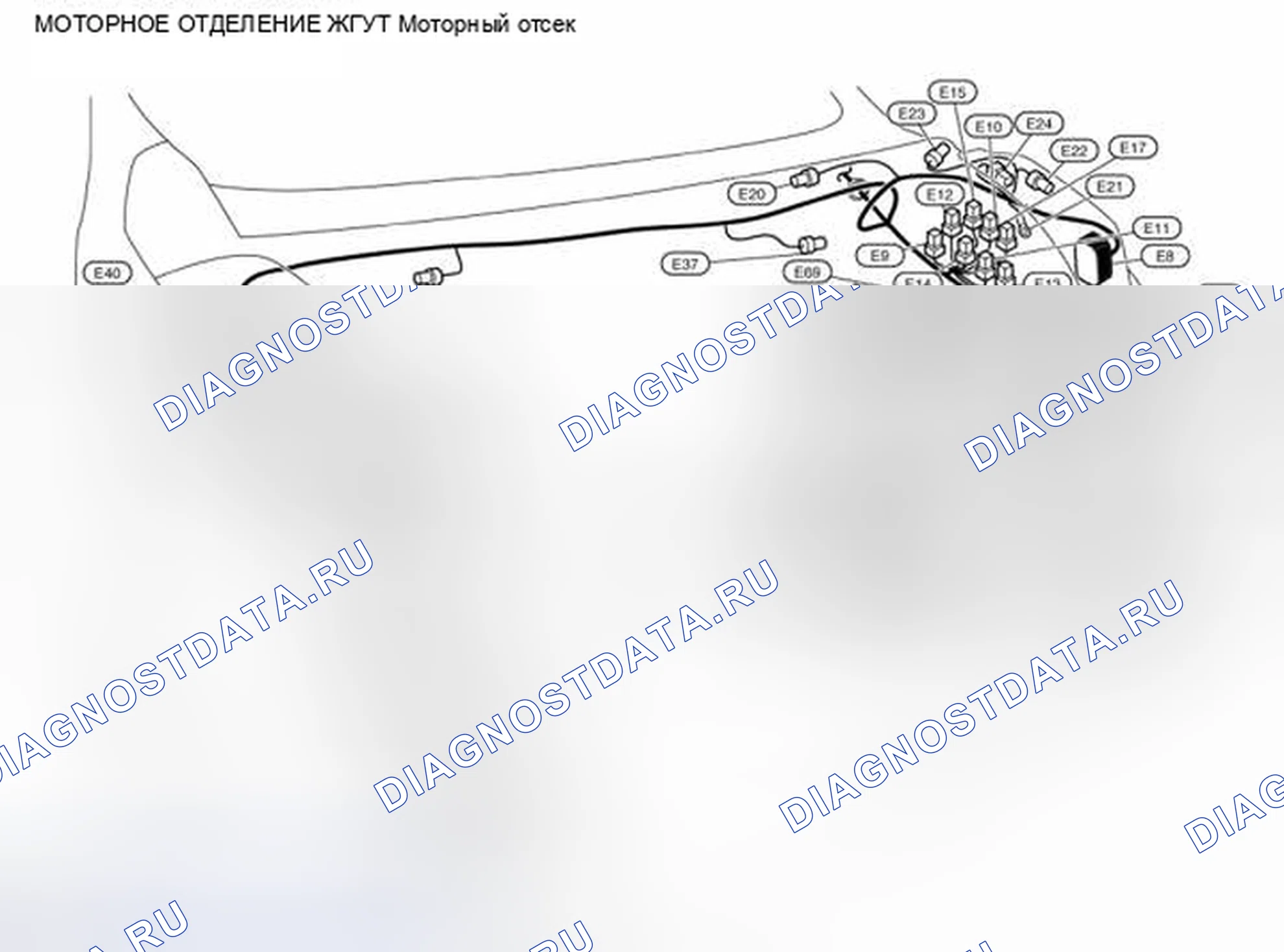 Рис. 30: МОТОРНЫЙ ОТСЕК. BMW 4 серия F32/F33 рестайлинг