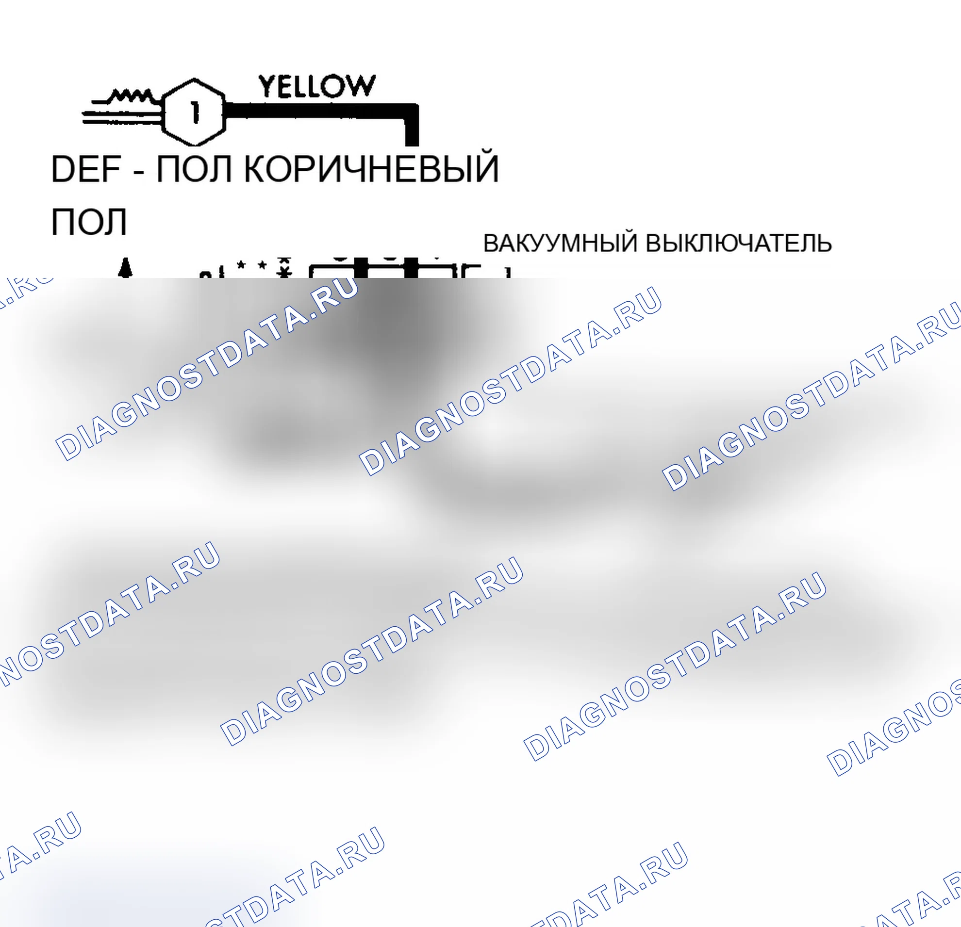 Рис. 7: СХЕМА ВАКУУМНЫХ ШЛАНГОВ. Dodge Dakota 