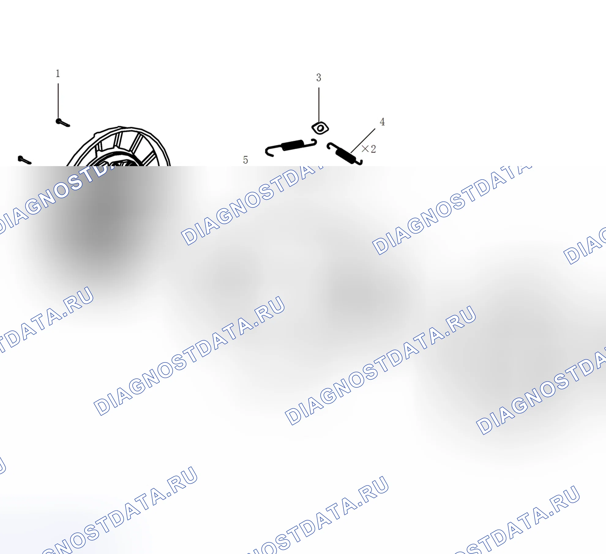 Схема расположения стояночного тормоза — Great Wall Wingle-7. Great-Wall Wingle 7 I