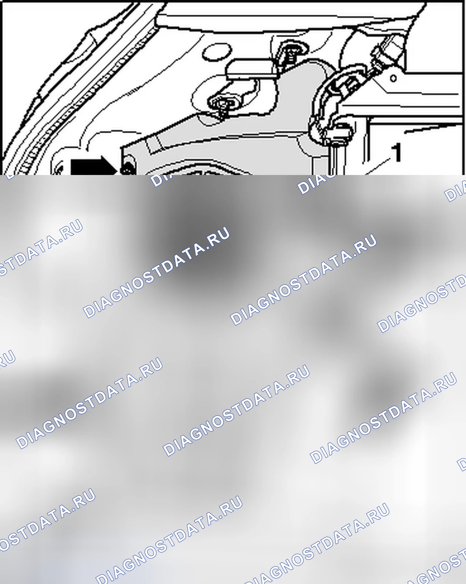 Рис. 156: БОКОВАЯ ОБРЕЗНАЯ СКОБА БАГАЖНОГО ОТСЕКА. Audi A3 8P рестайлинг