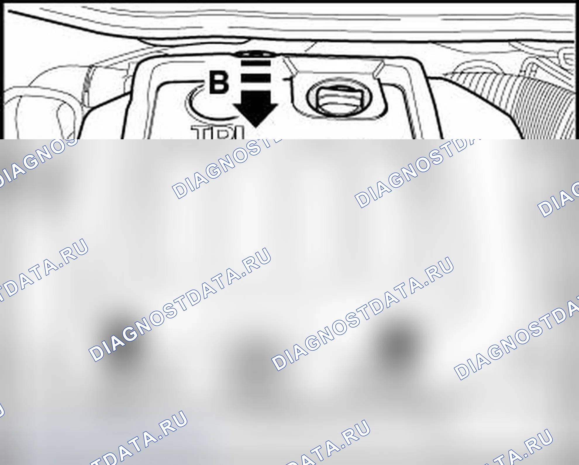 Рис. 242: КРЫШКА ДВИГАТЕЛЯ, СНЯТИЕ И УСТАНОВКА, 4-цилиндр ДВИГАТЕЛЕЙ TDI PD. Volkswagen New Beetle A4 рестайлинг