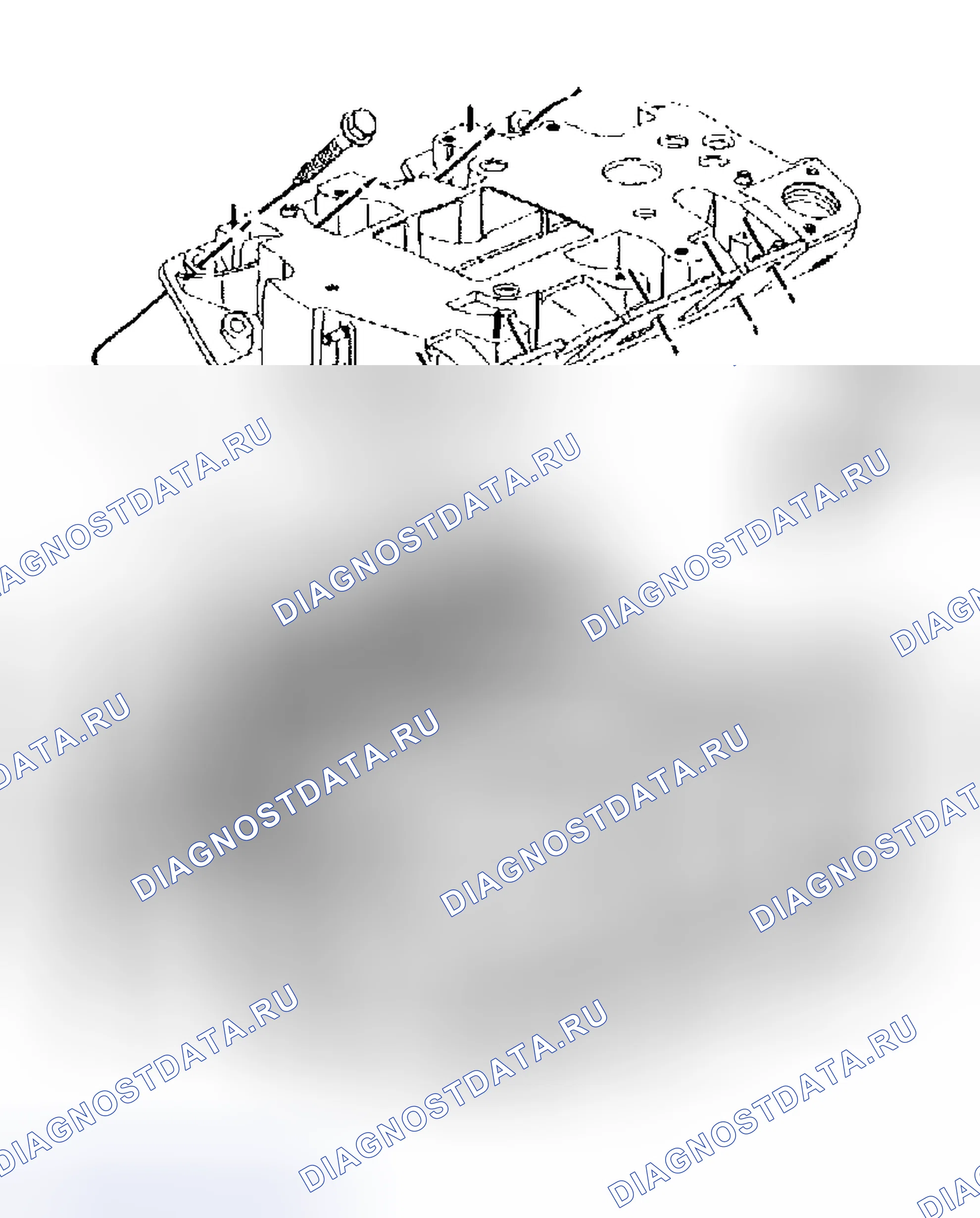 Рис. 386: Демонтаж впускного коллектора - нижний (L67). Buick Regal IV