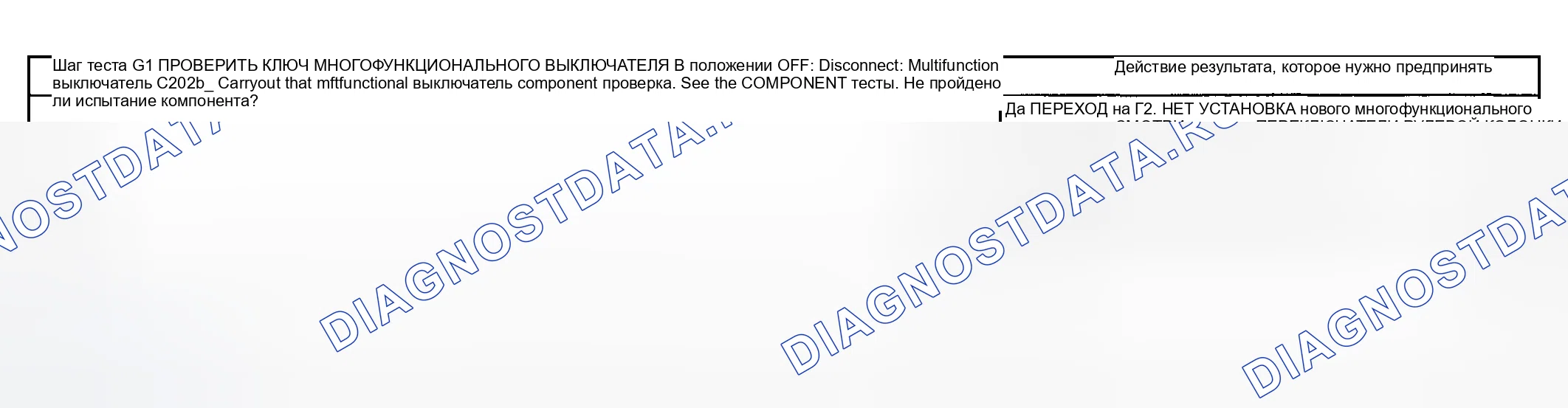 Рис. 74: ТОЧЕЧНОЕ ИСПЫТАНИЕ G - ПЕРИОДИЧЕСКАЯ СКОРОСТЬ СТЕКЛООЧИСТИТЕЛЯ НЕ РАБОТАЕТ ПРАВИЛЬНО. Ford Pickup F250 Super Duty I