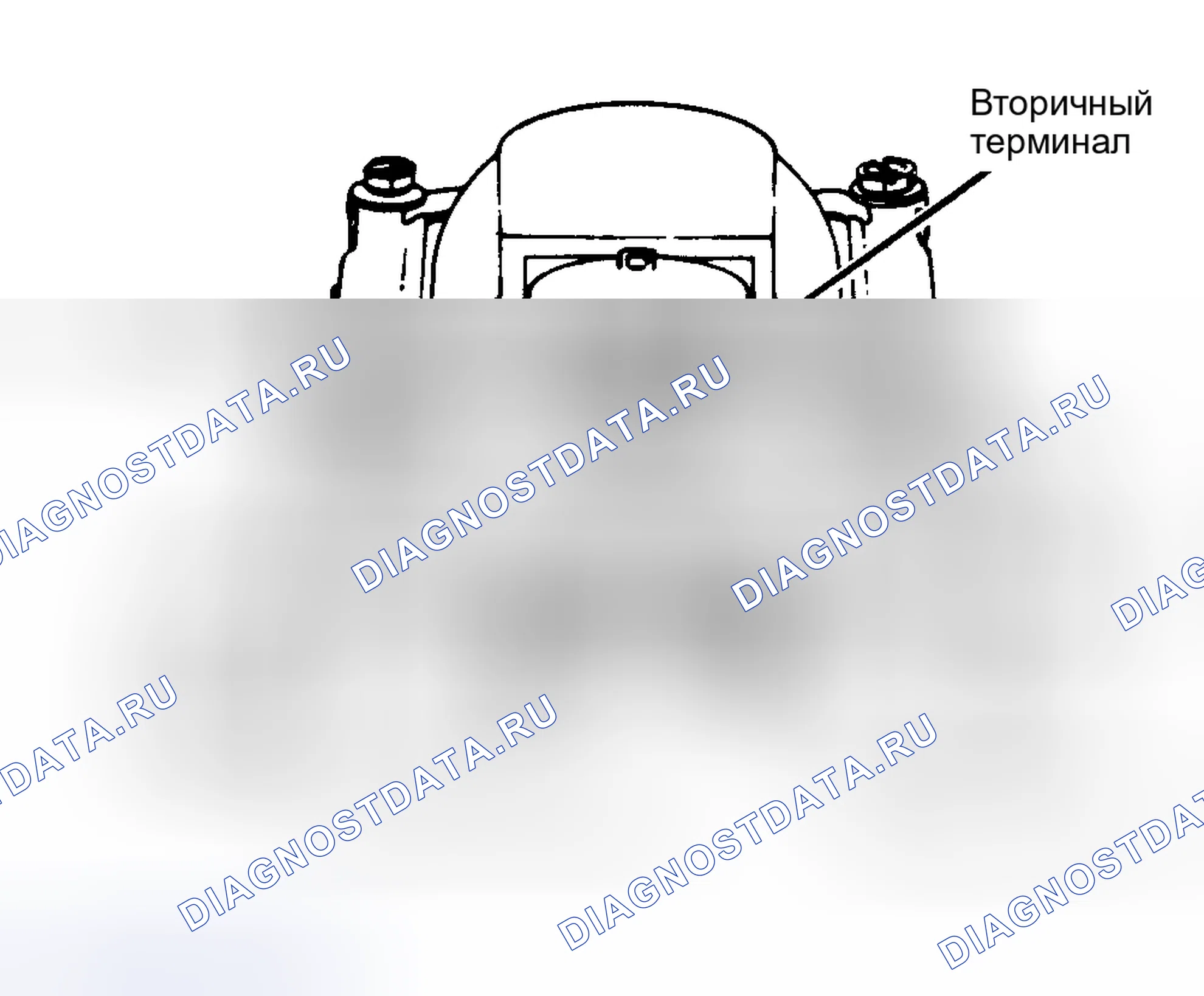 Рис. 8: Испытательное соединение внешней катушки. Chevrolet Step Van P20 