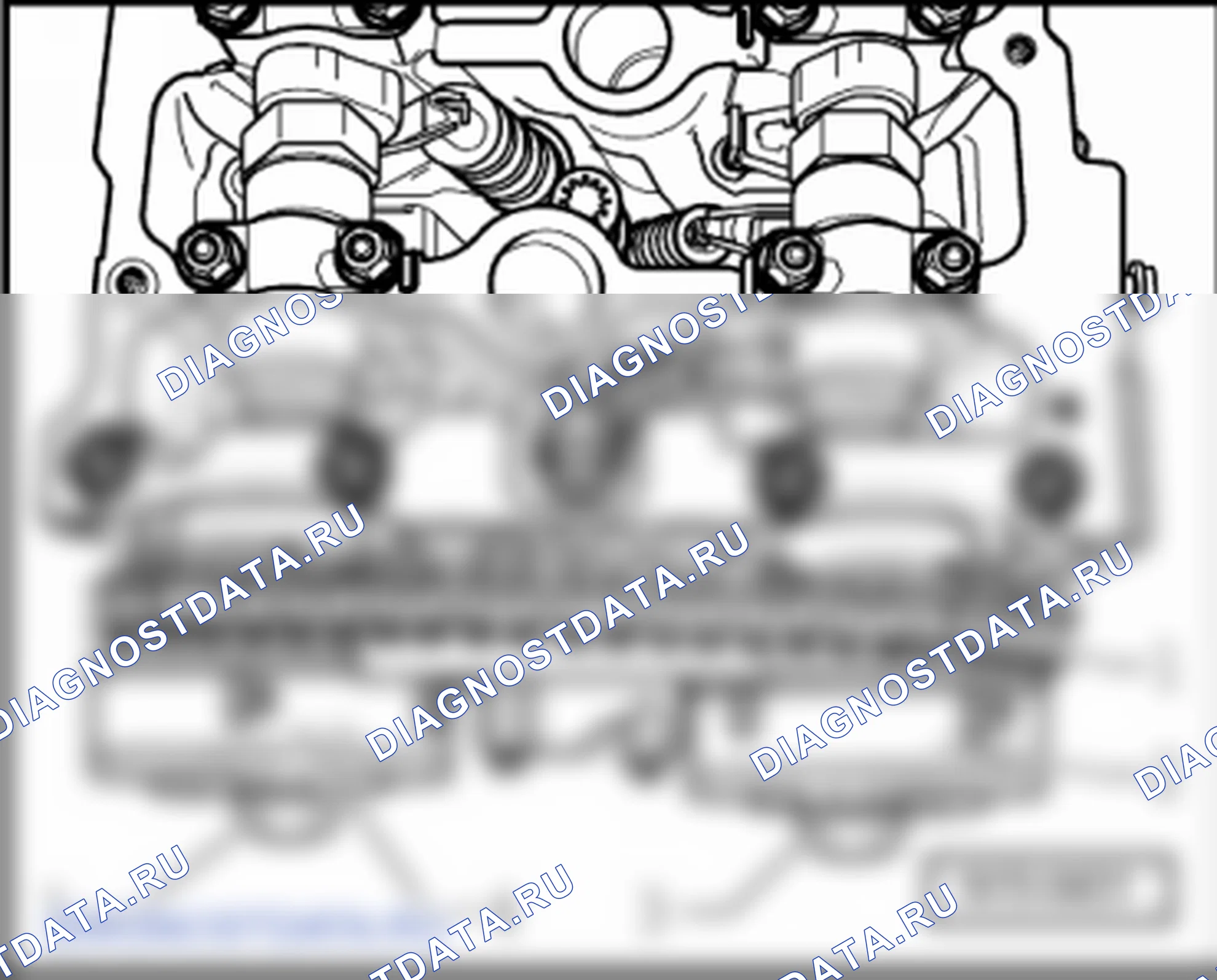 Головка блока цилиндров (6-цил. двигатель с впрыском). Volkswagen Golf Mk5