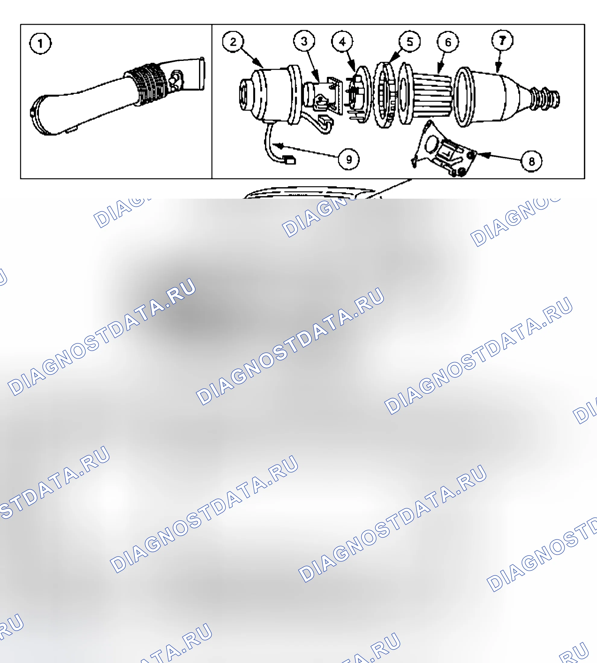 Рис. 536: Расположение компонентов. Ford Pickup F250 Super Duty I