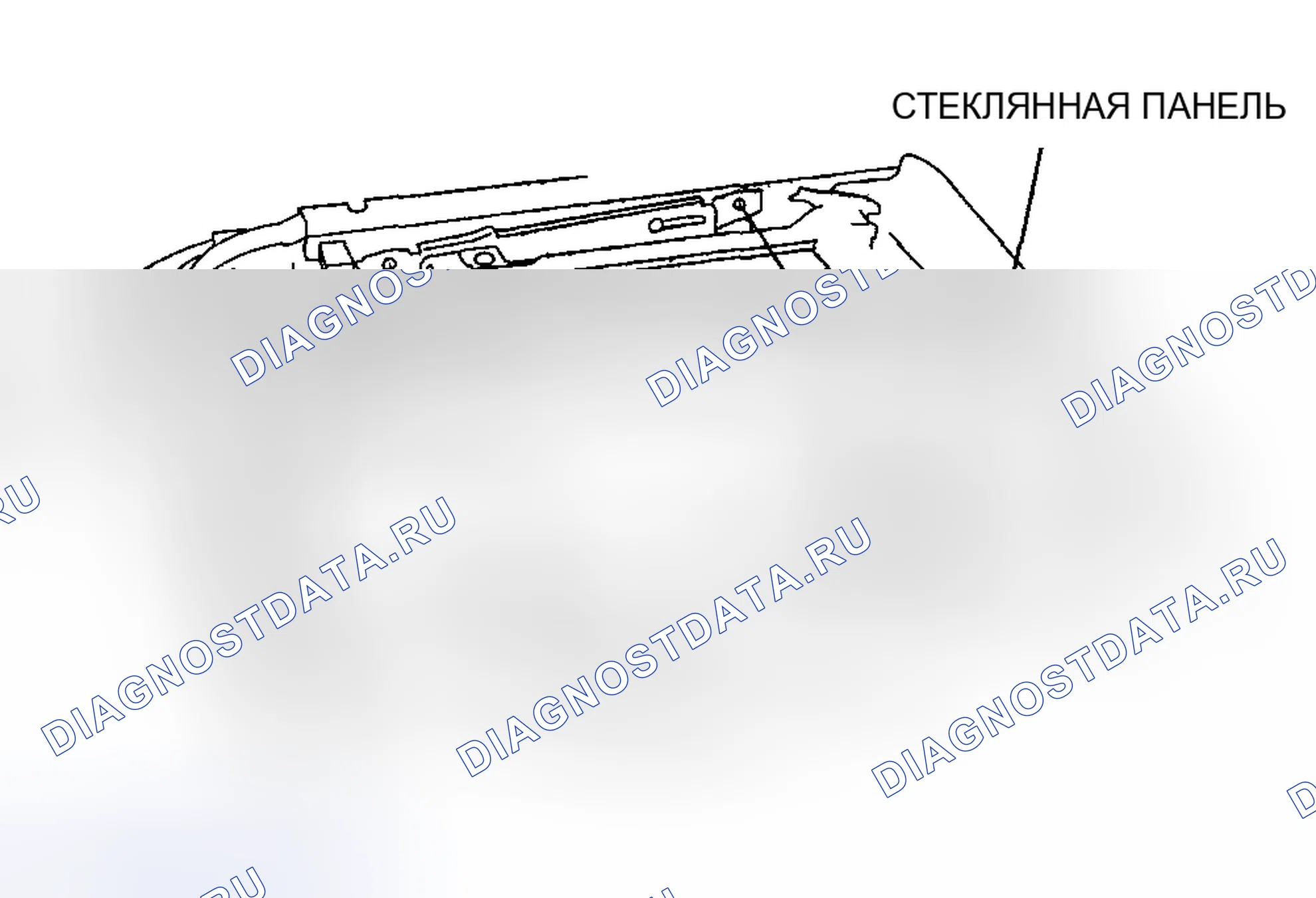 Рис. 3: ДЕМОНТАЖ / МОНТАЖ СТЕКЛЯННОЙ ПАНЕЛИ. Mazda 6 GH рестайлинг