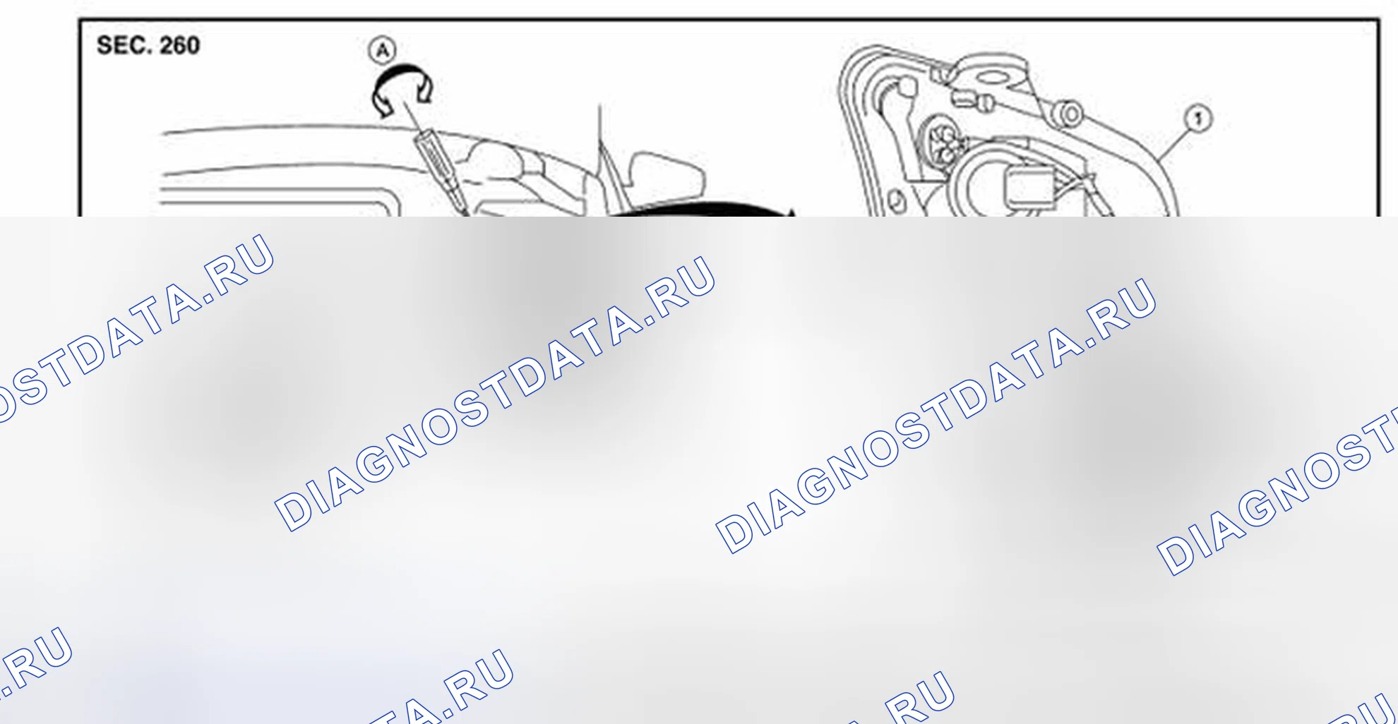 Рис. 59: Регулировка прицеливания. Nissan Sentra B16 рестайлинг