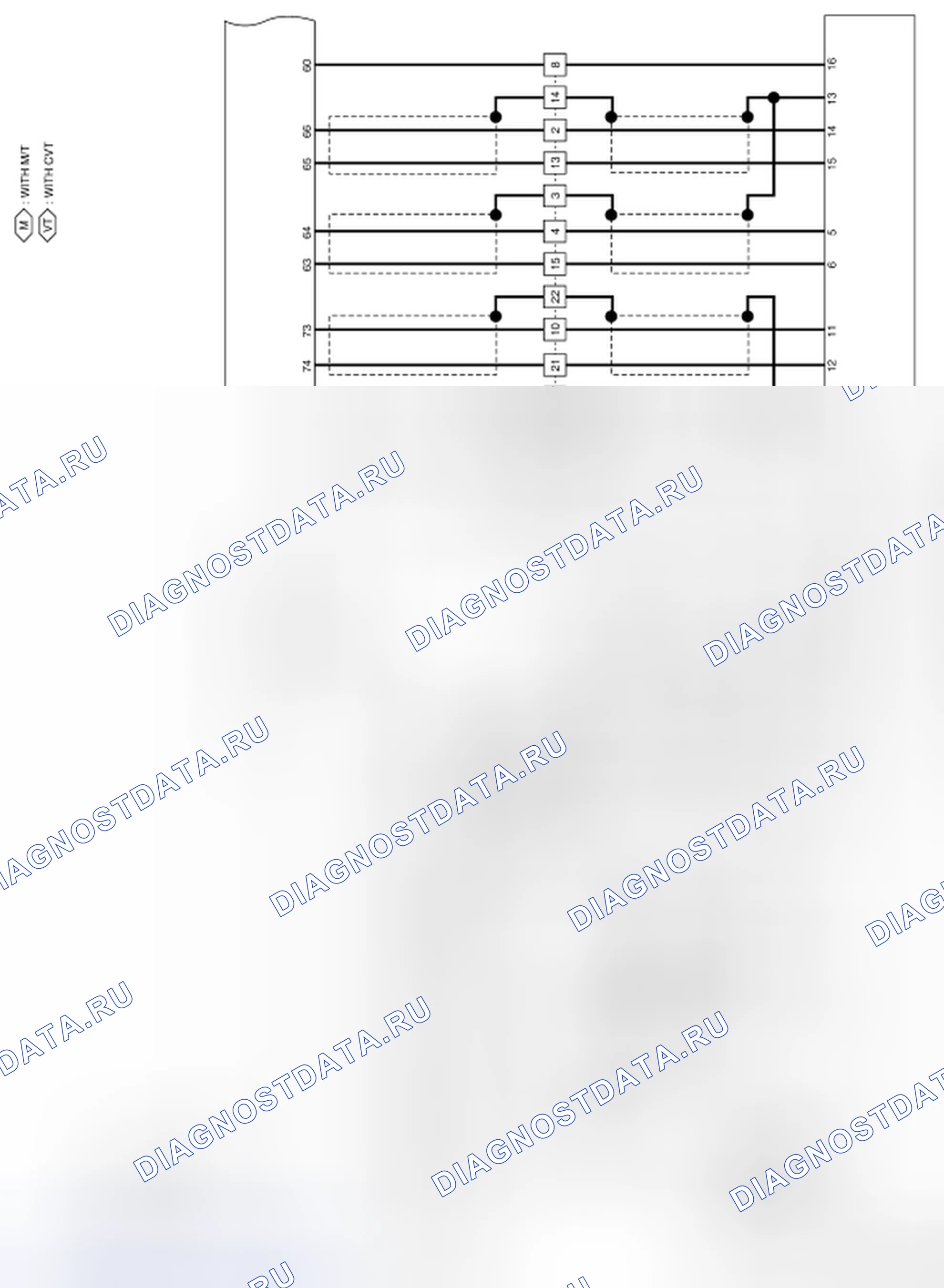 Рис. 180: Схема подключения блока управления Av (3 из 4). Nissan Altima L32