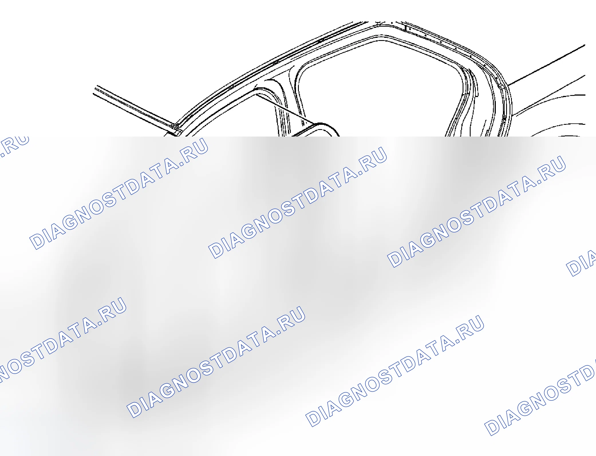 Рис. 24: Замена Weatherstrip для открытия передней двери. Cadillac STS I рестайлинг