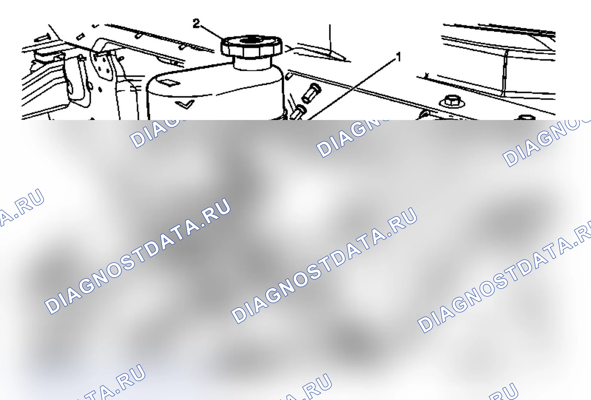 Рис. 4: Замена резервуара главного цилиндра (JD9). Chevrolet Tahoe III