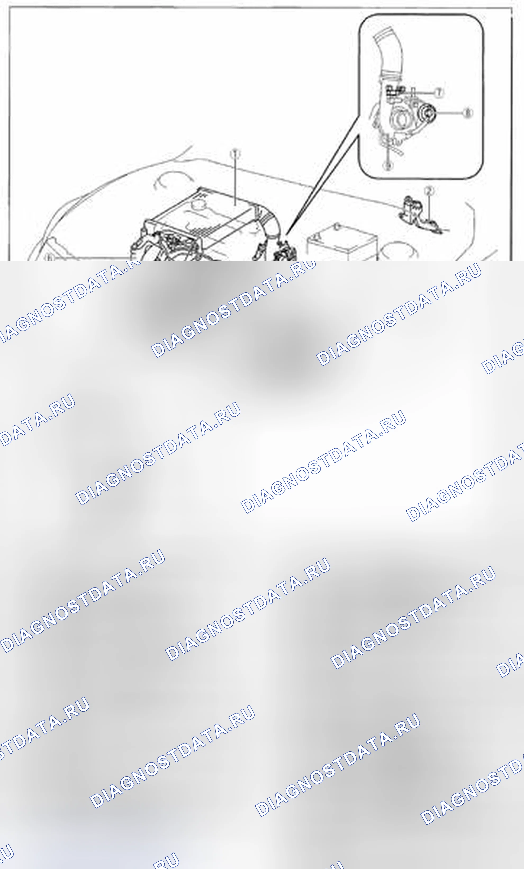 Рис. 297: ИНДЕКС РАСПОЛОЖЕНИЯ СИСТЕМЫ ЗАБОРА ВОЗДУХА [L3 С ТП]. Honda CR-V IV рестайлинг