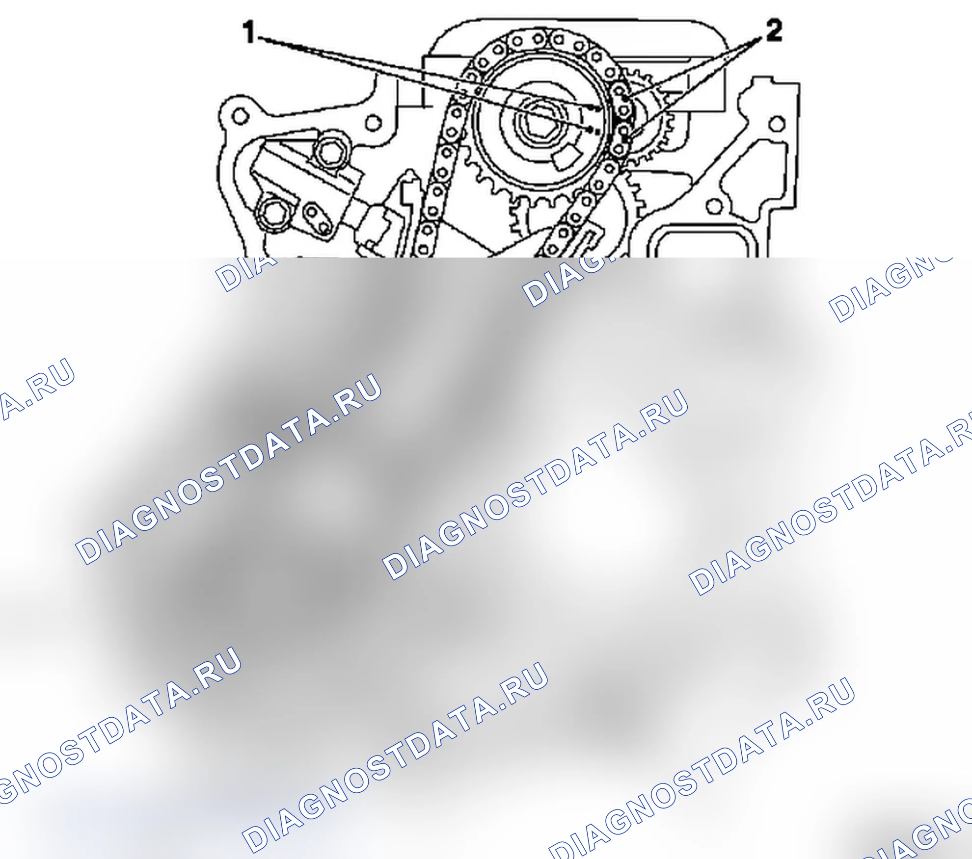Цепь привода ГРМ - ZD3 200 и ZD3 202. Opel Movano A