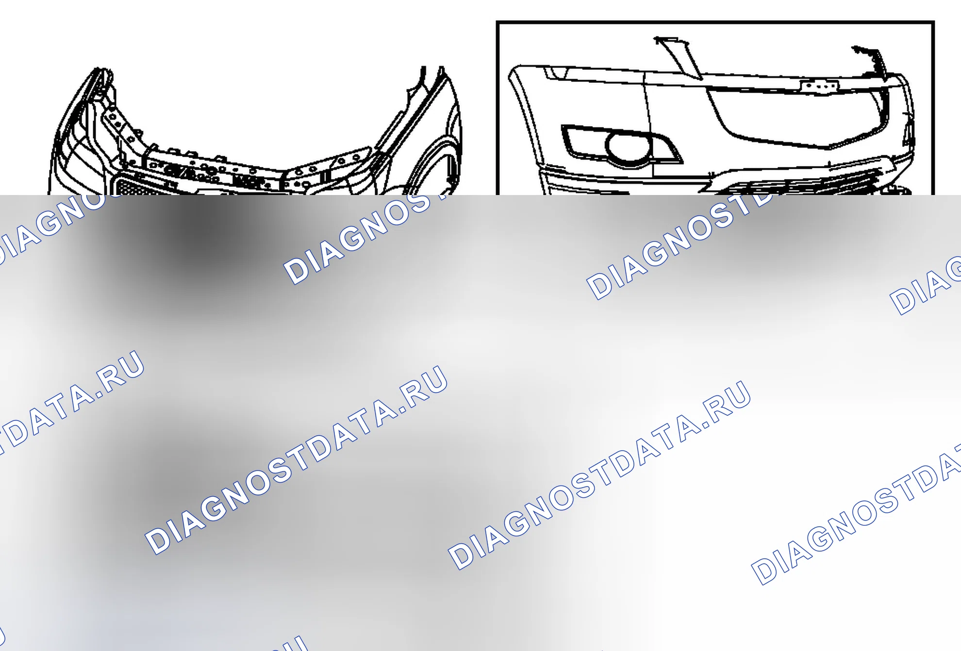 Рис. 61: Замена переднего дефлектора воздуха (траверса). Chevrolet Traverse I