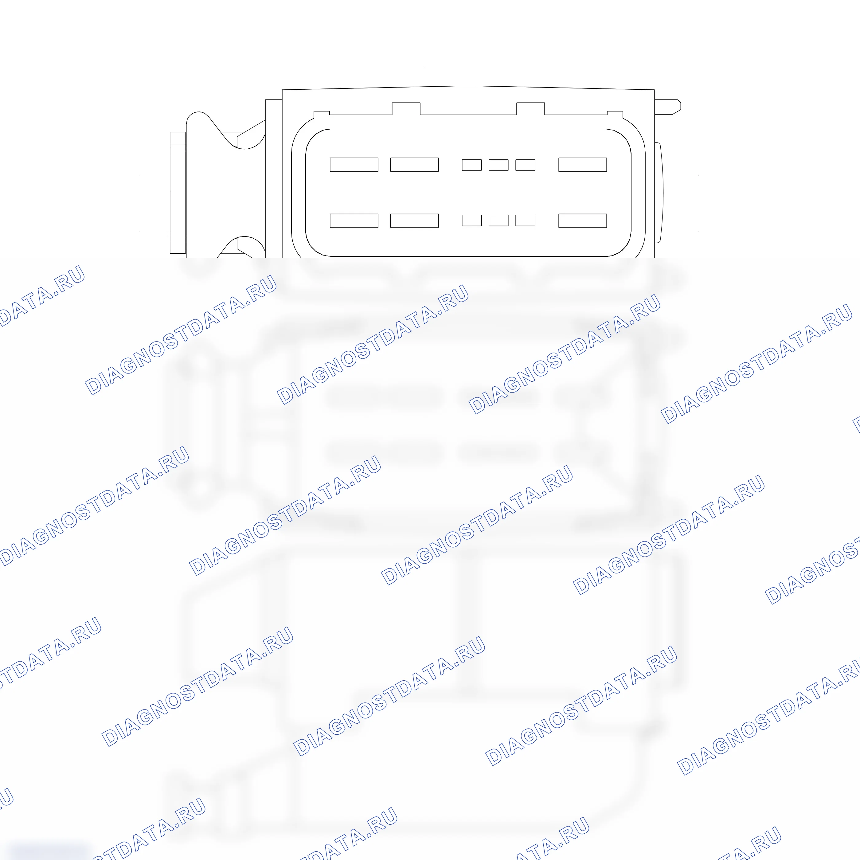 Распиновка разъёма 8K0 973 812 B — внешний вид и расположение контактов. Porsche Panamera 970