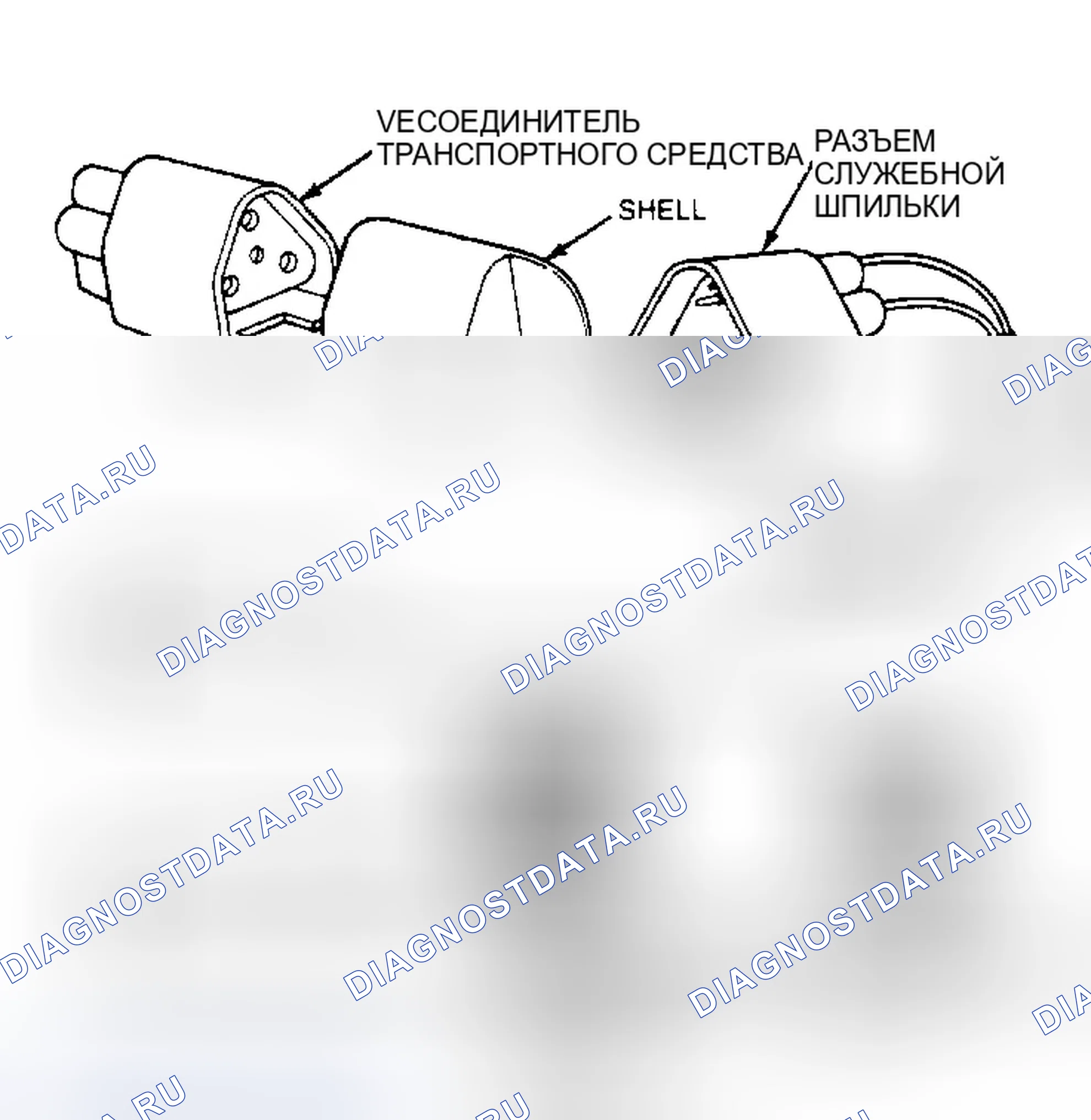 Рис. 32: Схема служебных контактов. Ford Probe I