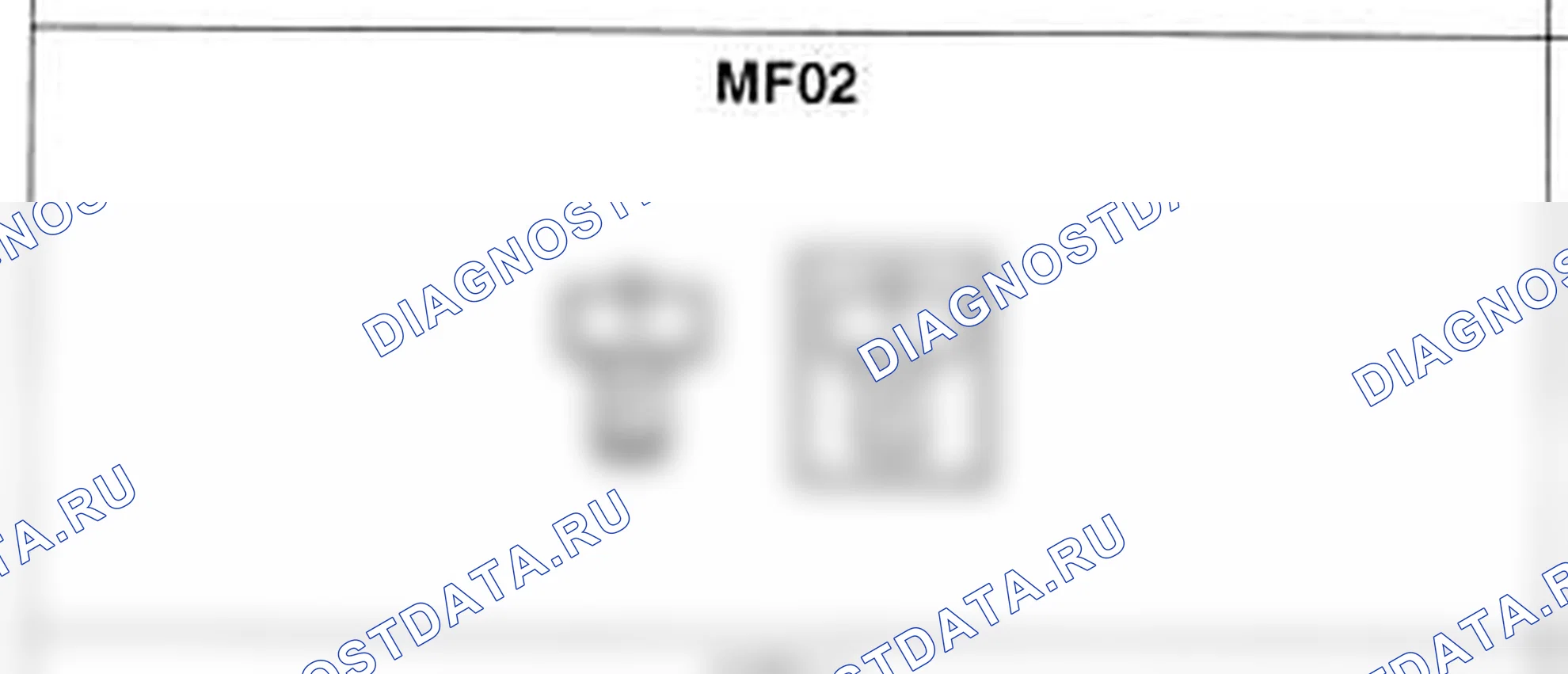 Распиновка разъёма MF02 — основного жгута. Hyundai Atos MX