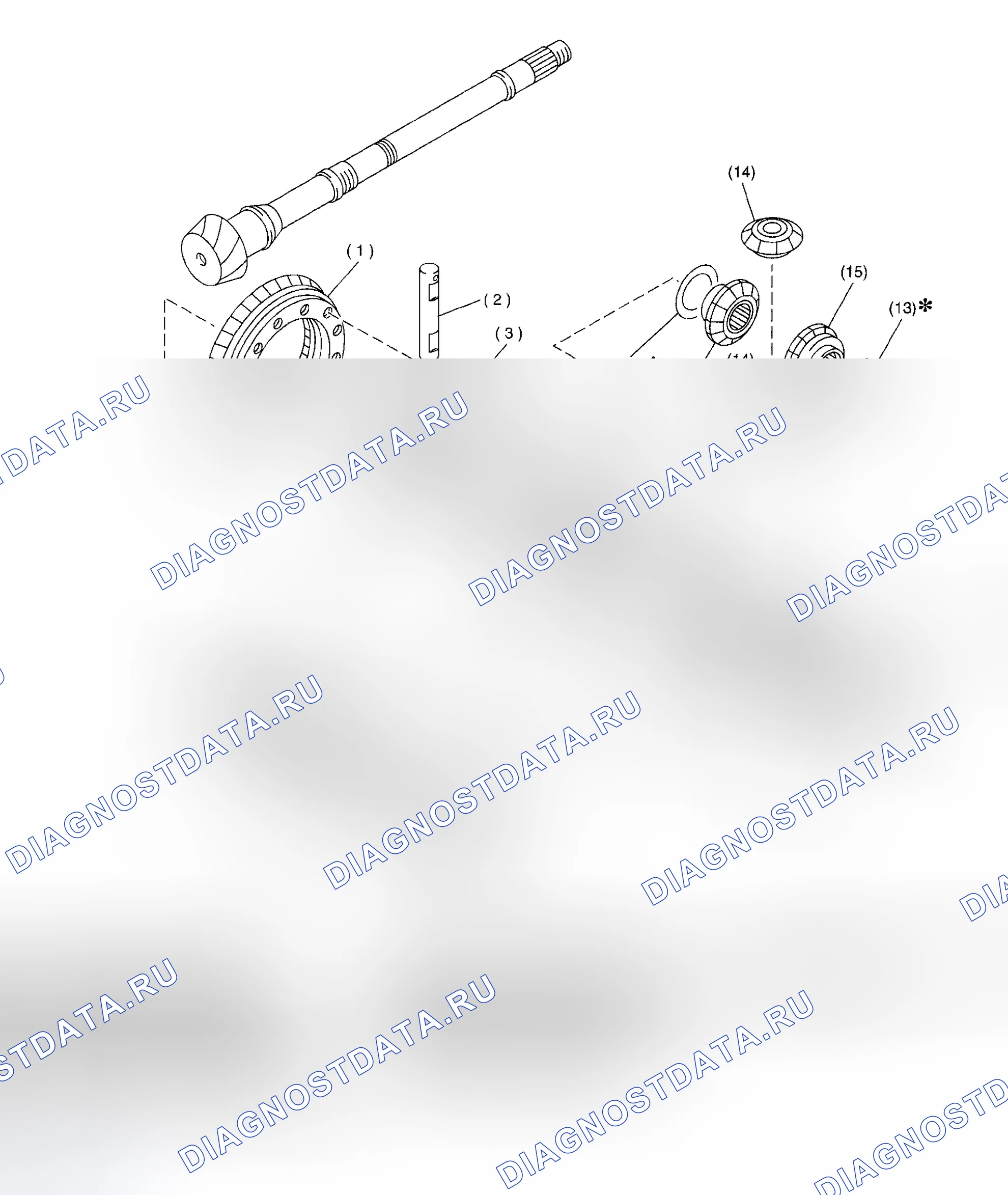 Рис. 113: ДИФФЕРЕНЦИАЛ. Subaru Impreza GD/GC/GG рестайлинг