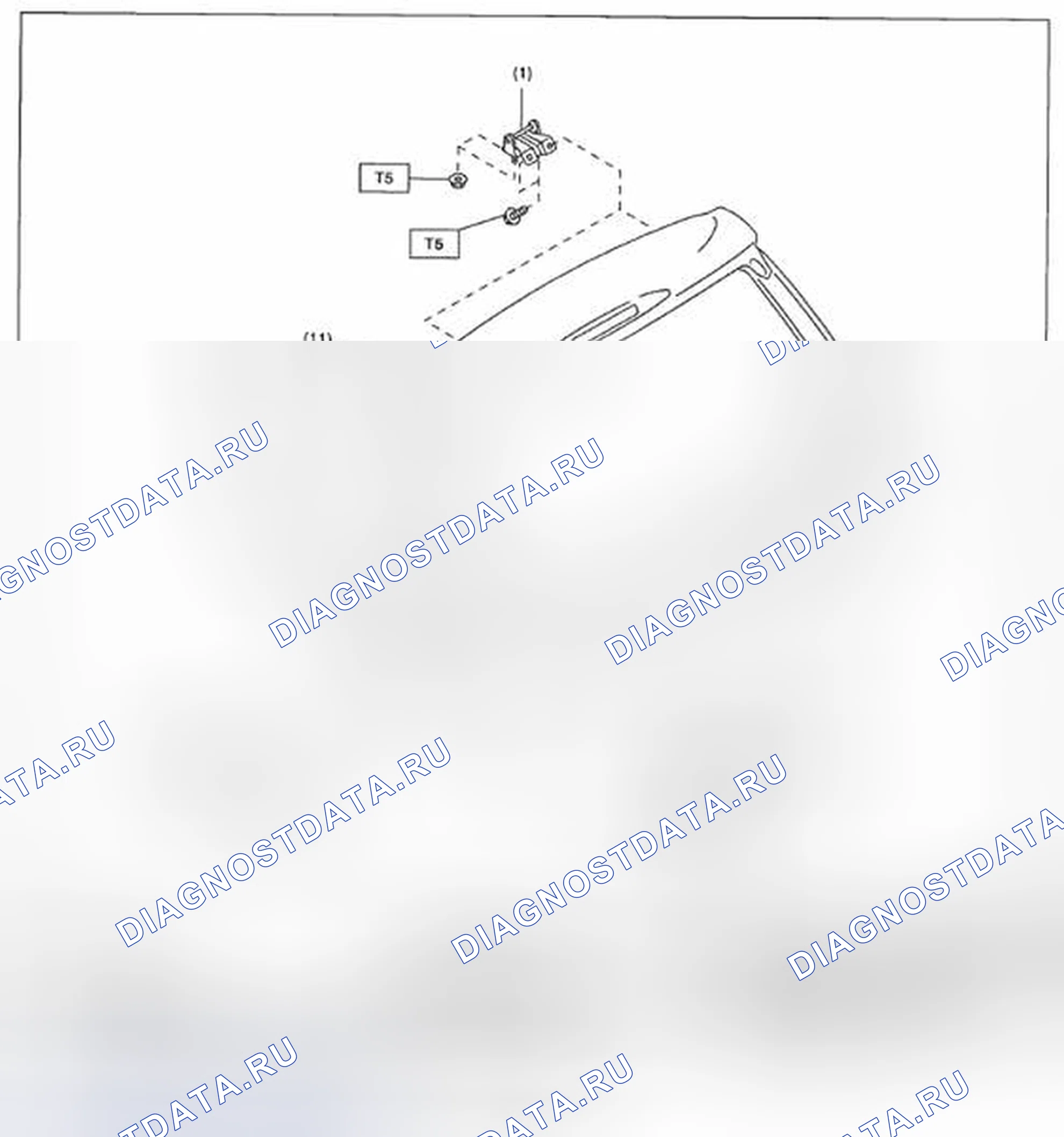 Рис. 6: ЗАДНИЕ ВОРОТА. Subaru Legacy BM/BR