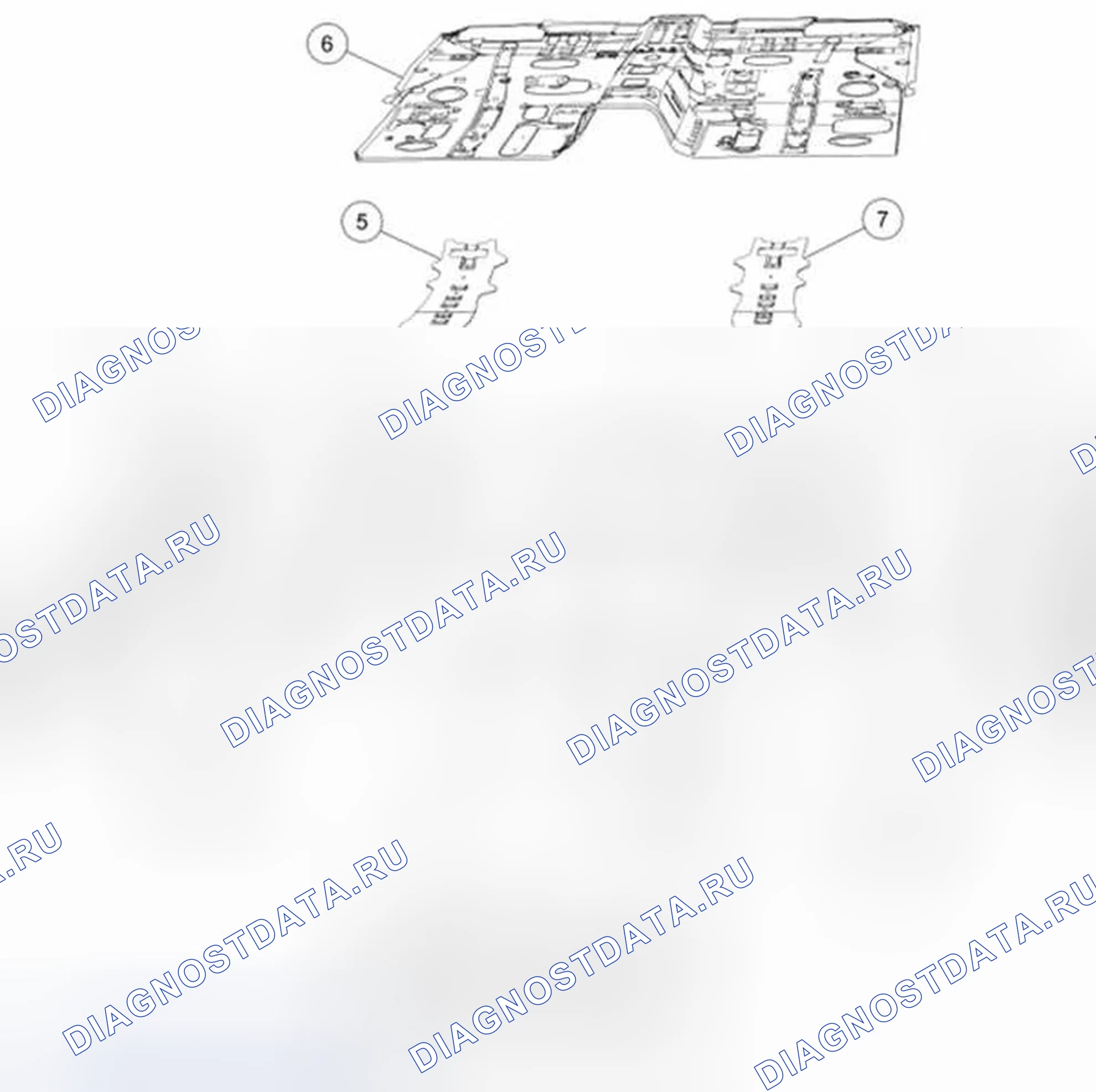 Рис. 116: Нижняя часть кузова - Передняя часть. Ford Edge I рестайлинг