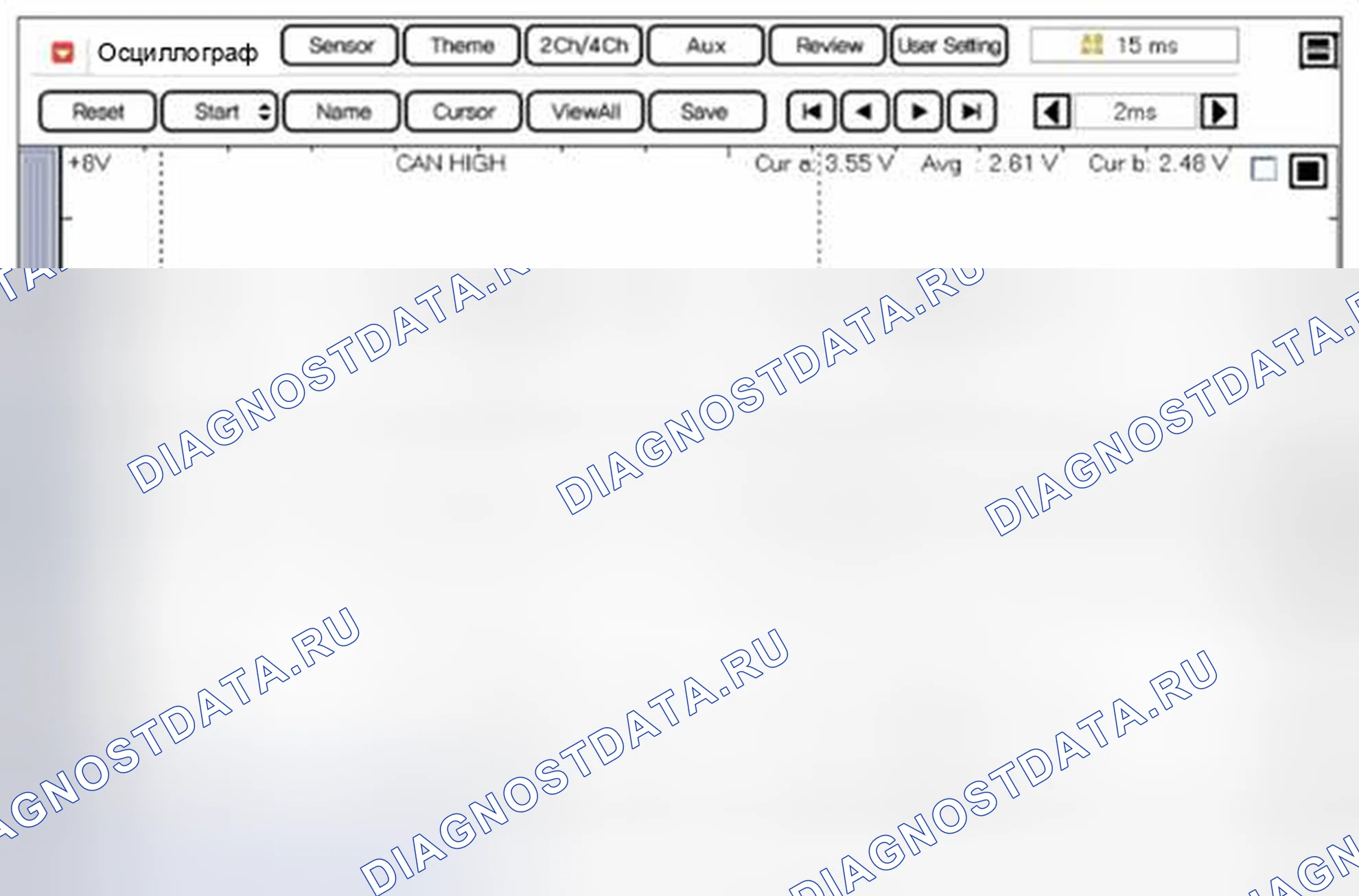 Рис. 502: Форма сигнала и данные. Geely SC7 I