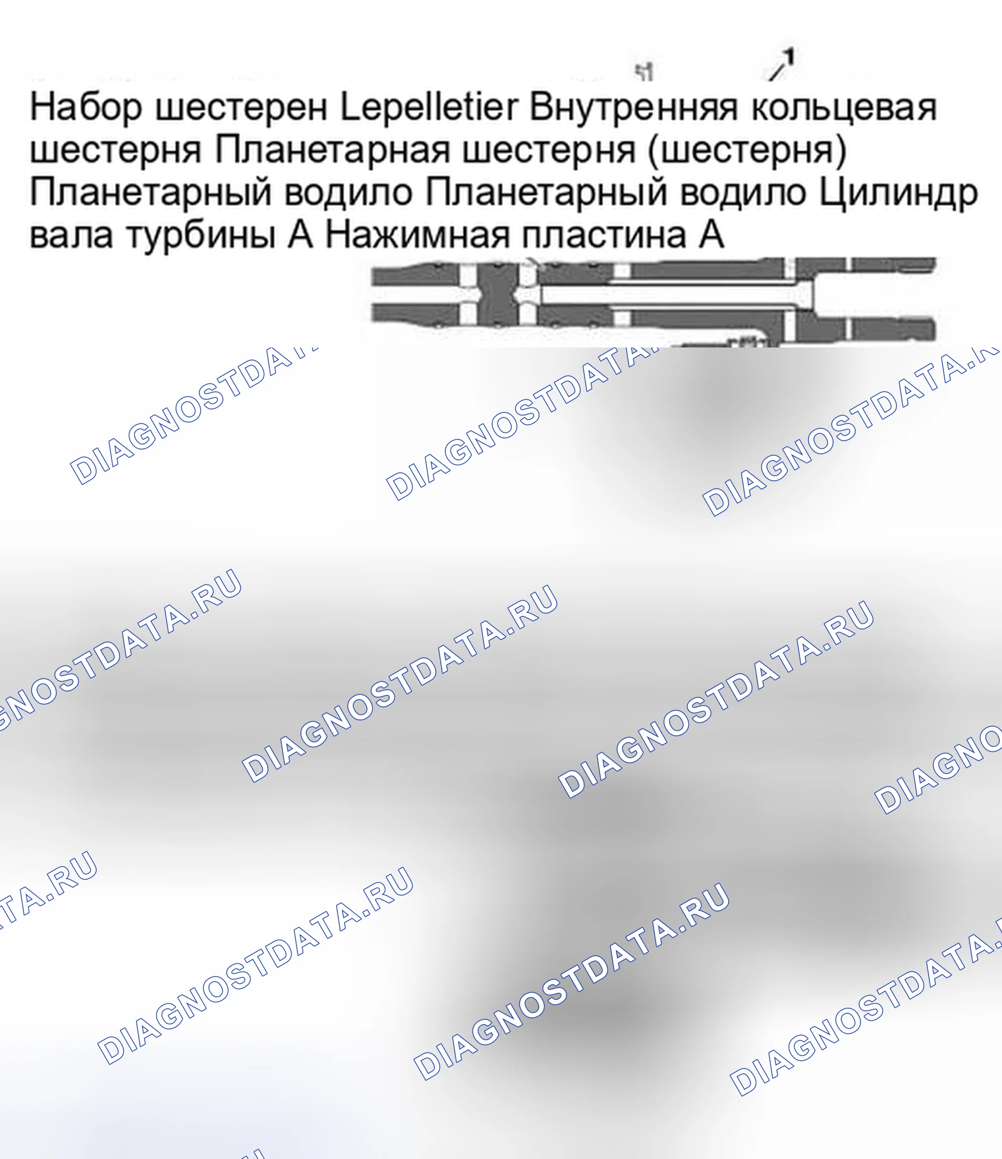 Рис. 127: Комплект зубчатых передач Lepelletier. BMW M5 E39