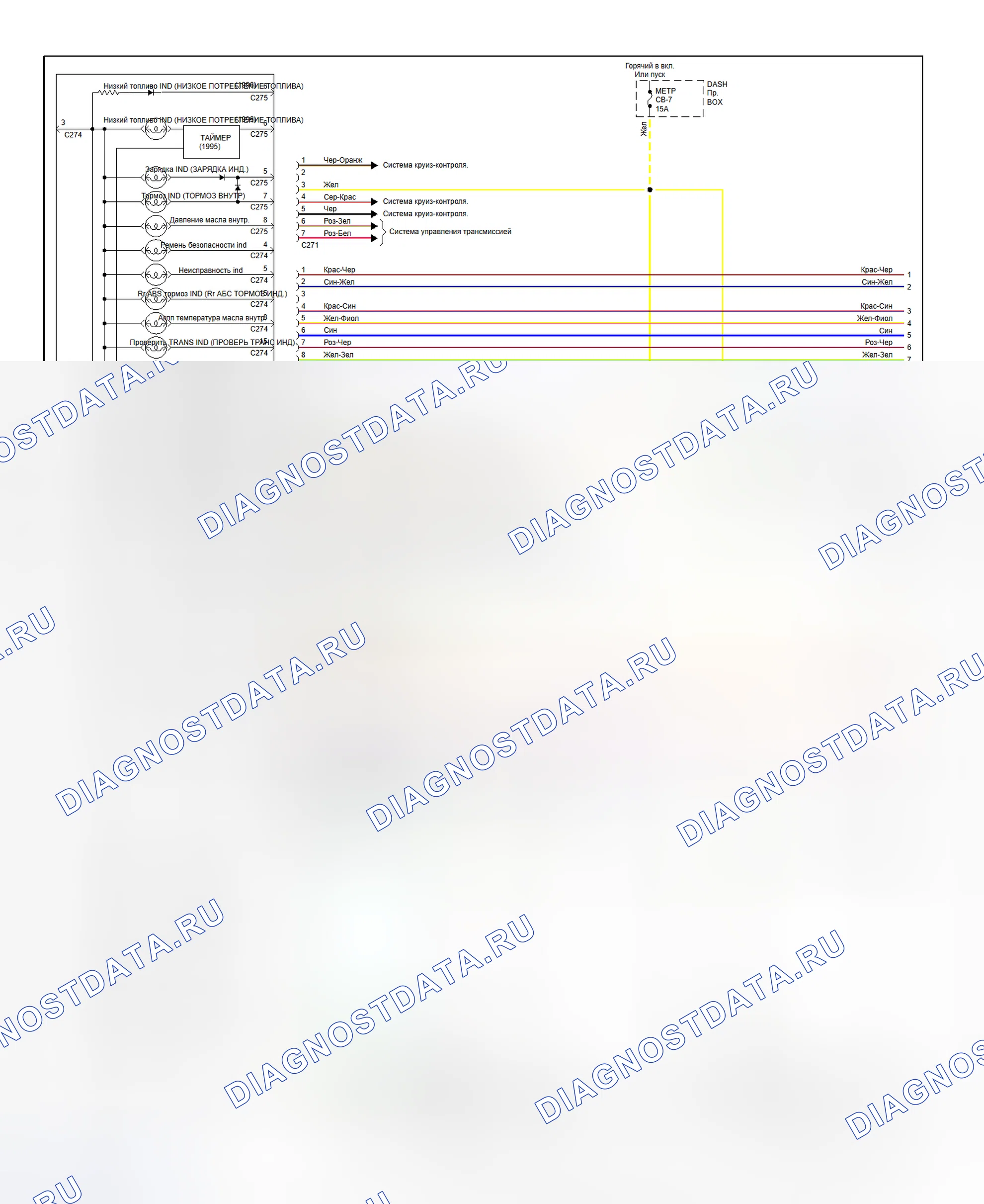 Рис. 21: электросхема приборной панели (1 из 2). Geely Coolray I