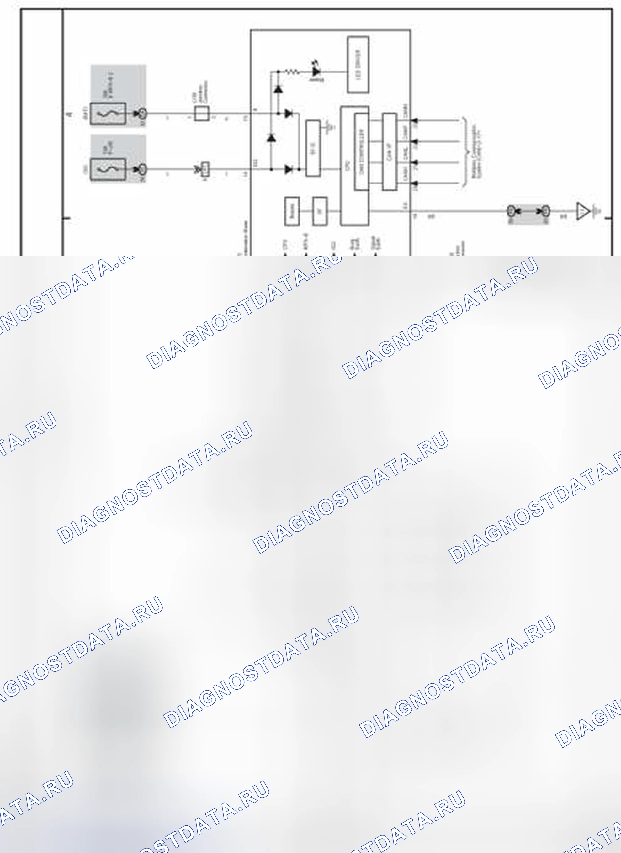 Рис. 186: Схема электропроводки системы VGRS. Lexus LS IV