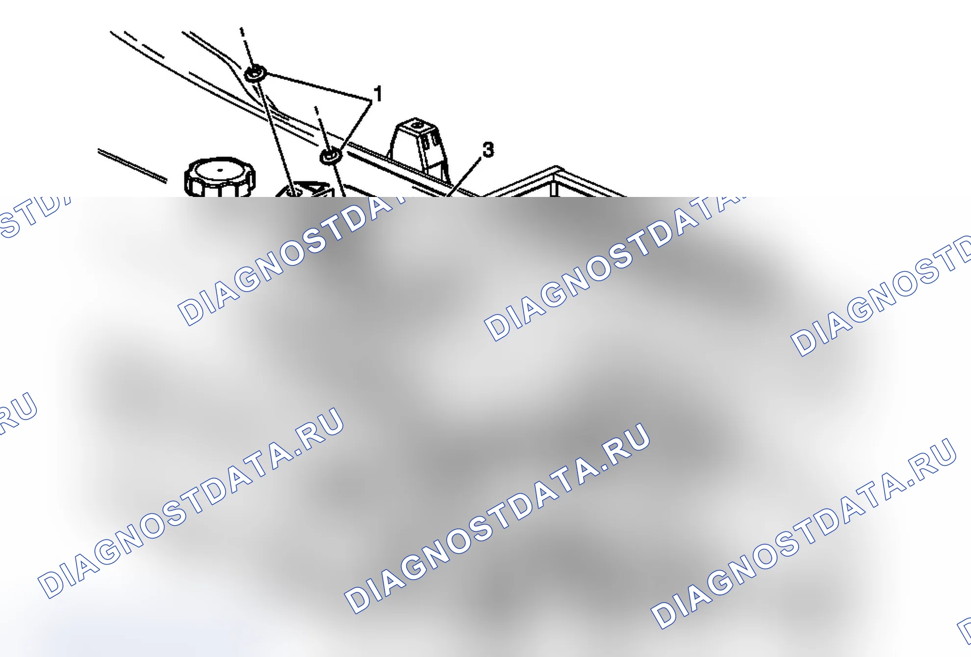 Рис. 2: Замена уравнительного резервуара радиатора. Pontiac G6 I final