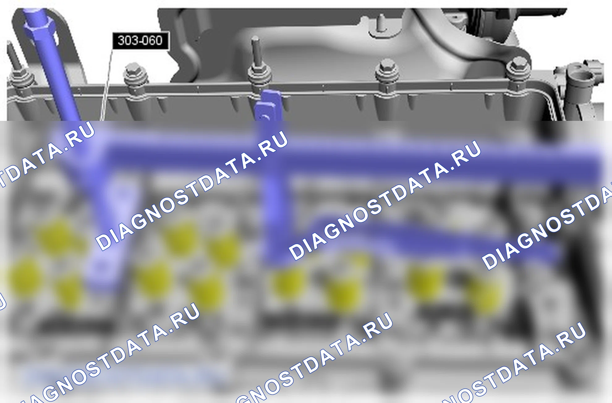 Разборка узла головки цилиндров. Ford Transit VIII