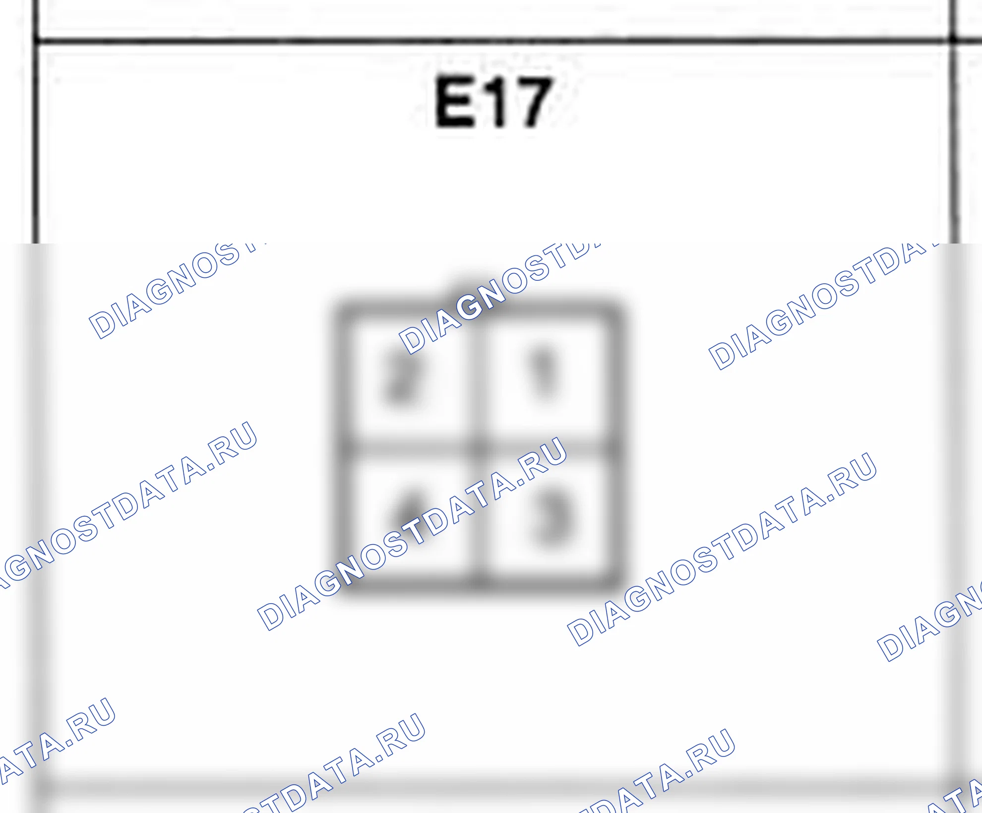 Распиновка разъёма E17 — жгута двигателя. Hyundai H-1 A1
