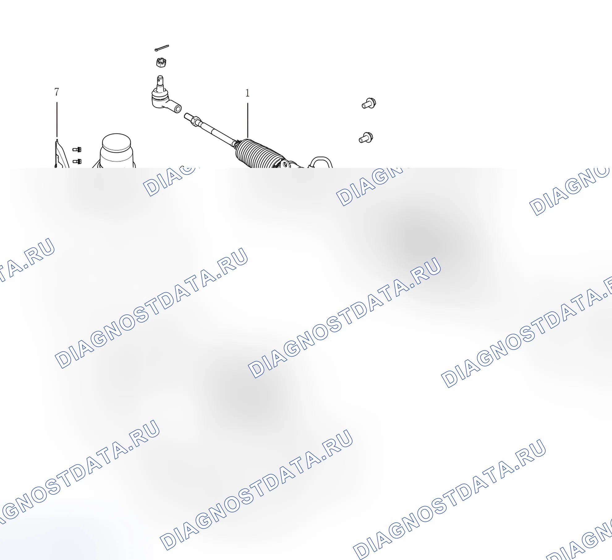 Схема расположения рулевой системы — Great Wall Wingle-5. Great-Wall Wingle 5 I