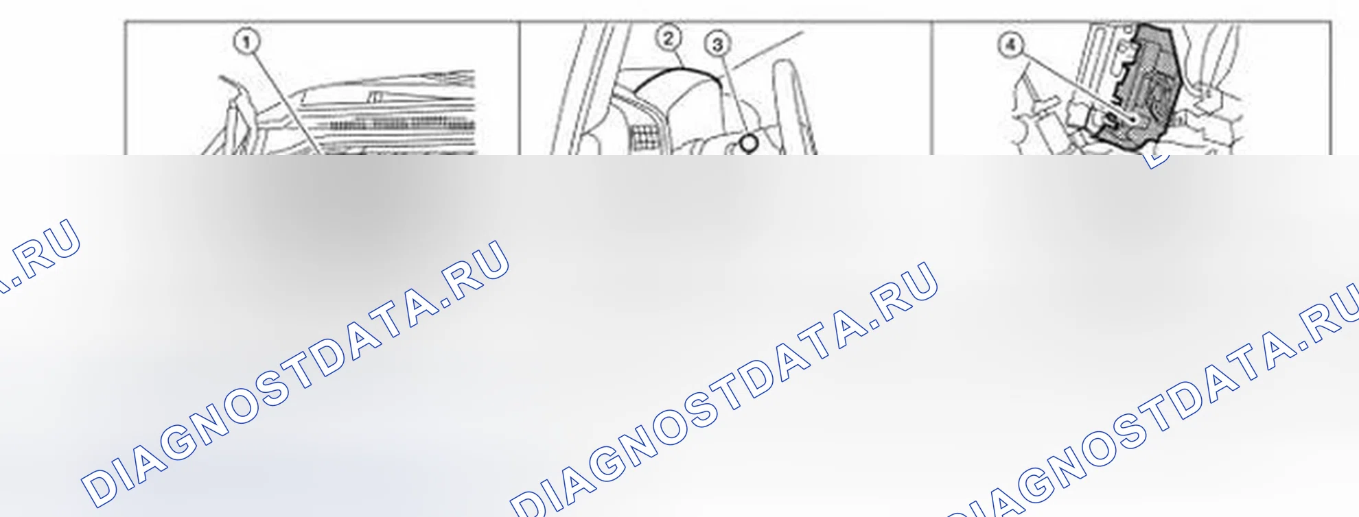 Рис. 18: Расположение компонентов. Infiniti QX56 I рестайлинг