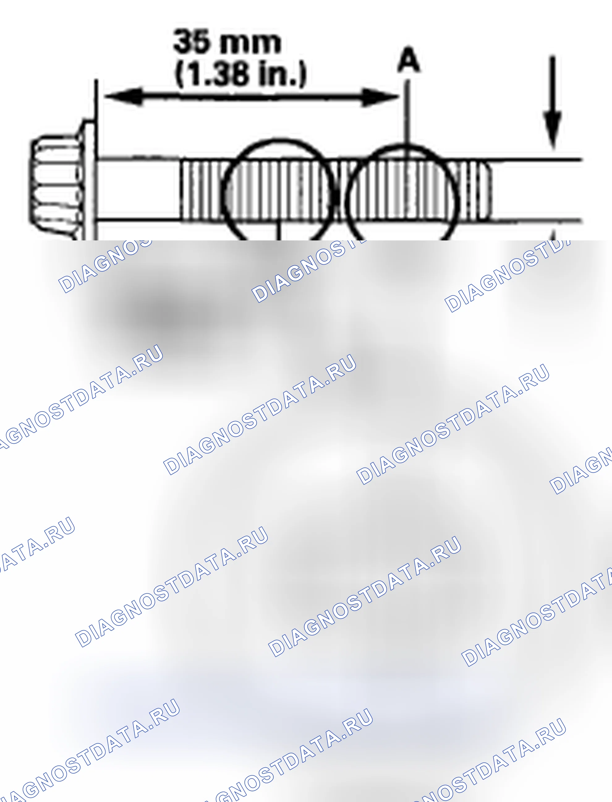 Рис. 356: Проверка болта шатуна. Acura CSX I