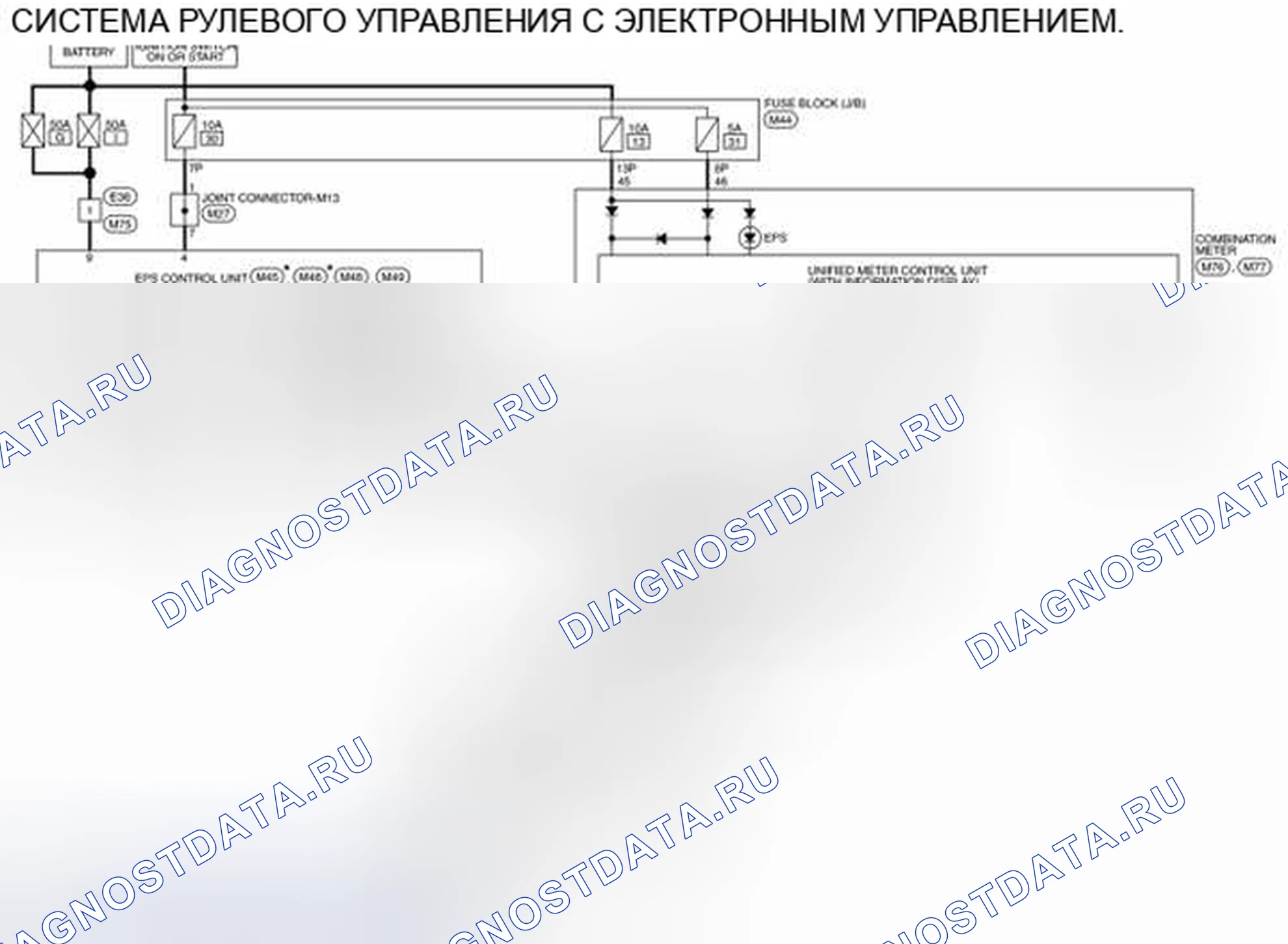Рис. 3: электросхема. Nissan Rogue II