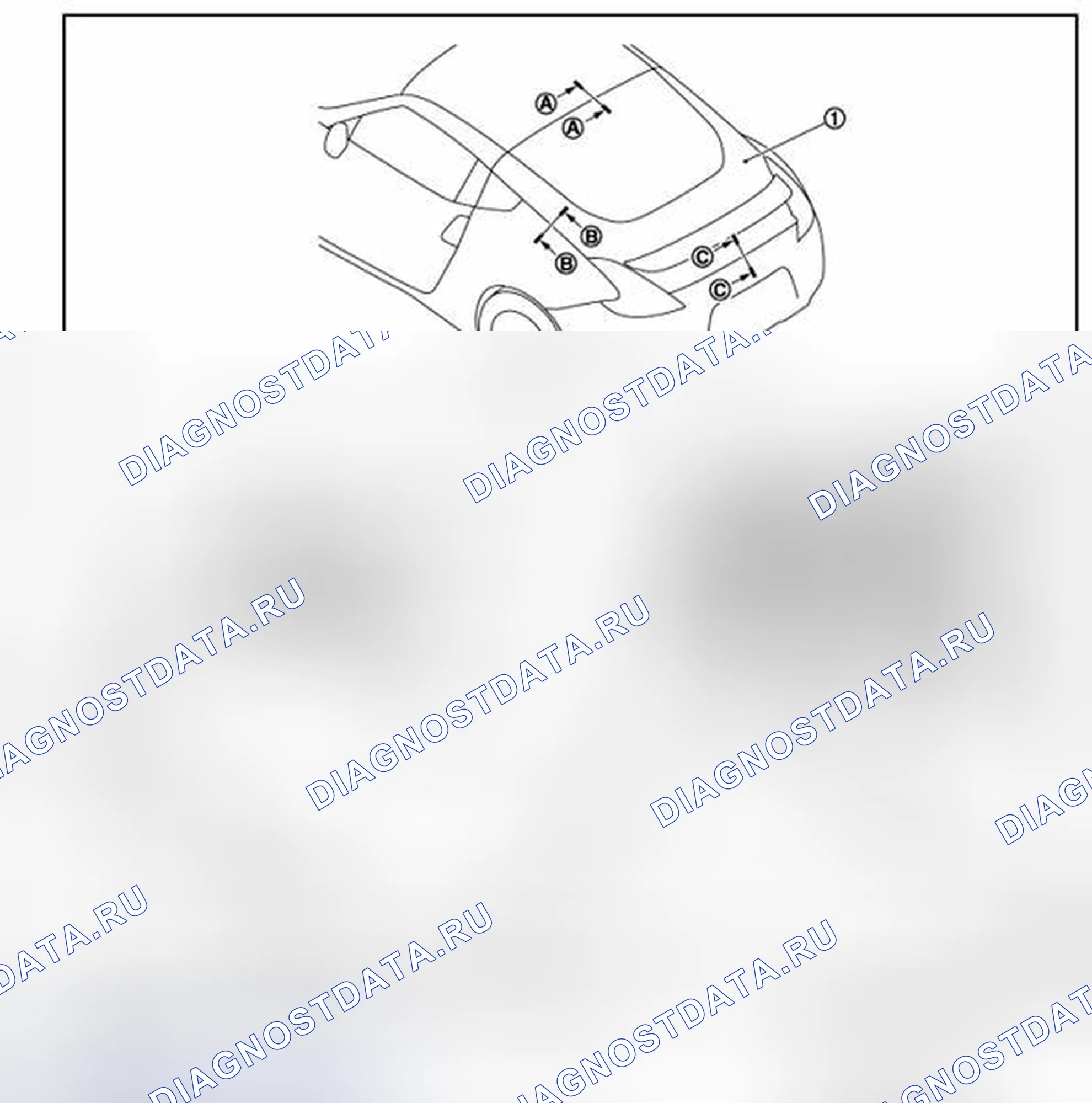 Рис. 69: ЗАДНЯЯ ДВЕРЬ В СБОРЕ: Регулировка. Honda MDX I