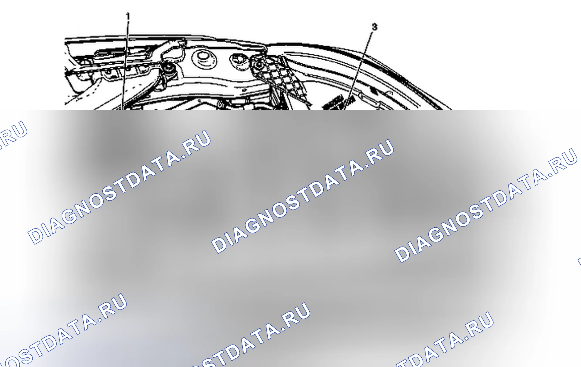 Рис. 8: Замена переливного шланга радиатора. Chevrolet Spark M300