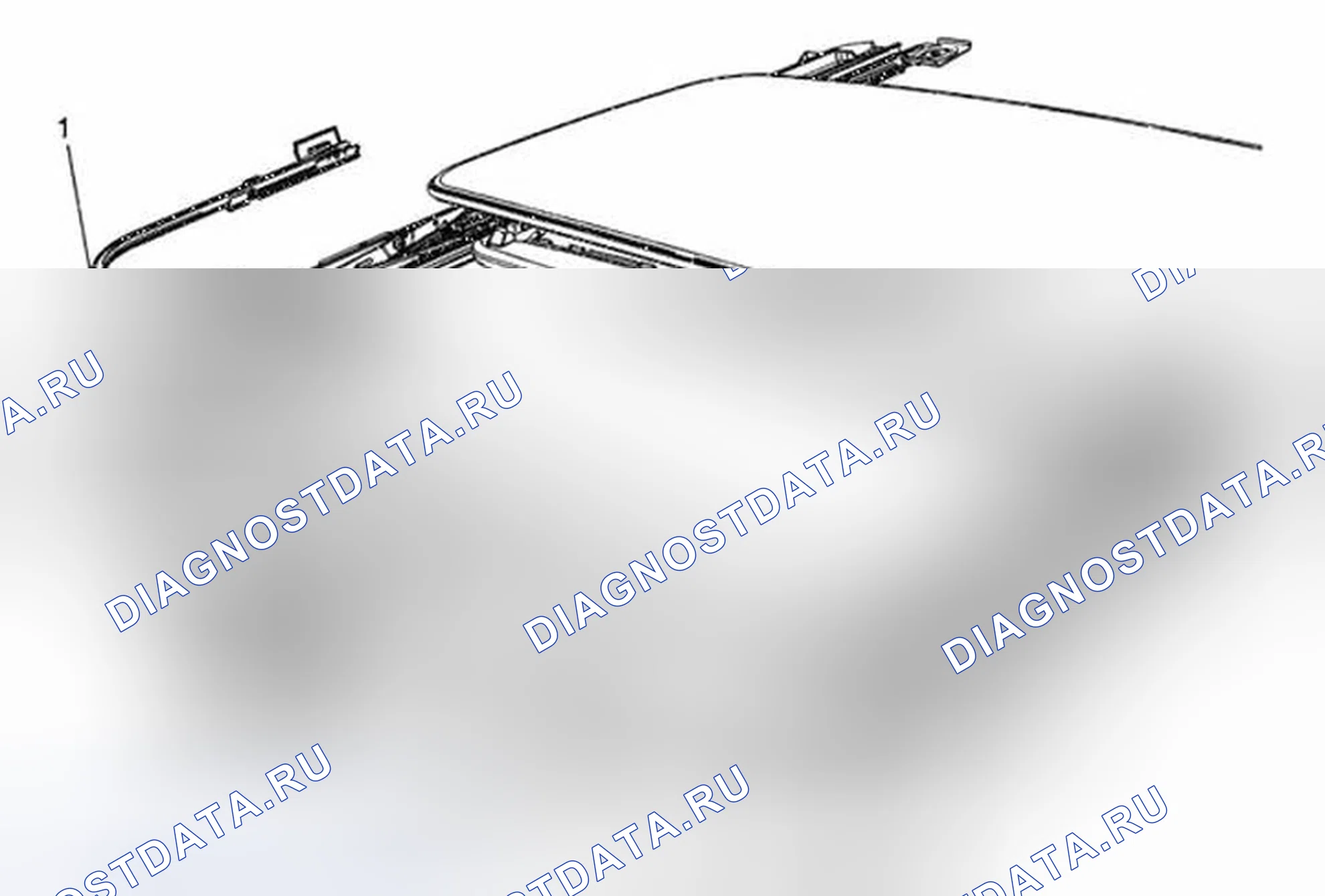 Рис. 7: Замена воздухоотражателя люка. Buick Encore I