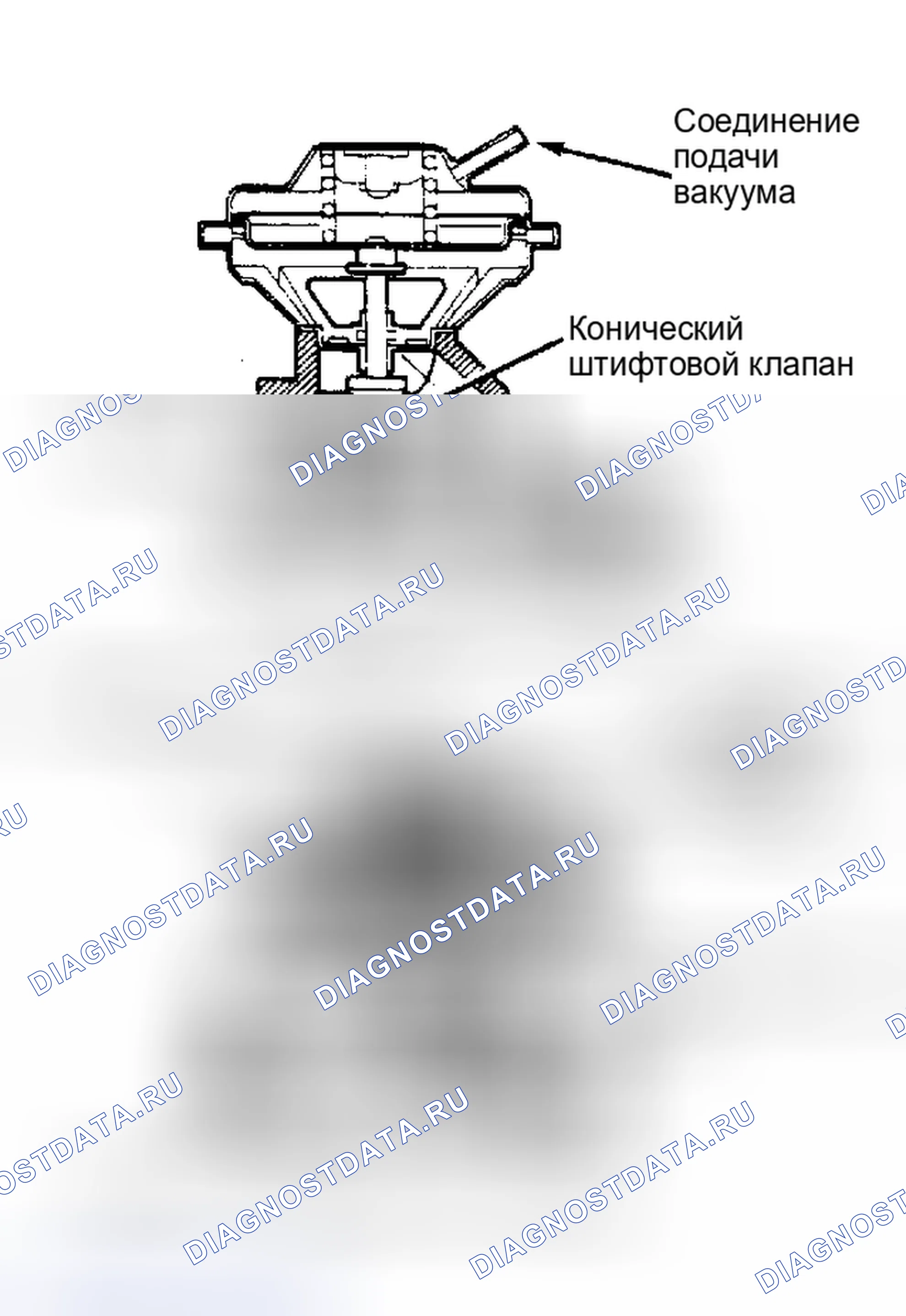 Рис. 21: Клапан рециркуляция отработавших газов с отверстиями. Mazda Familia BF