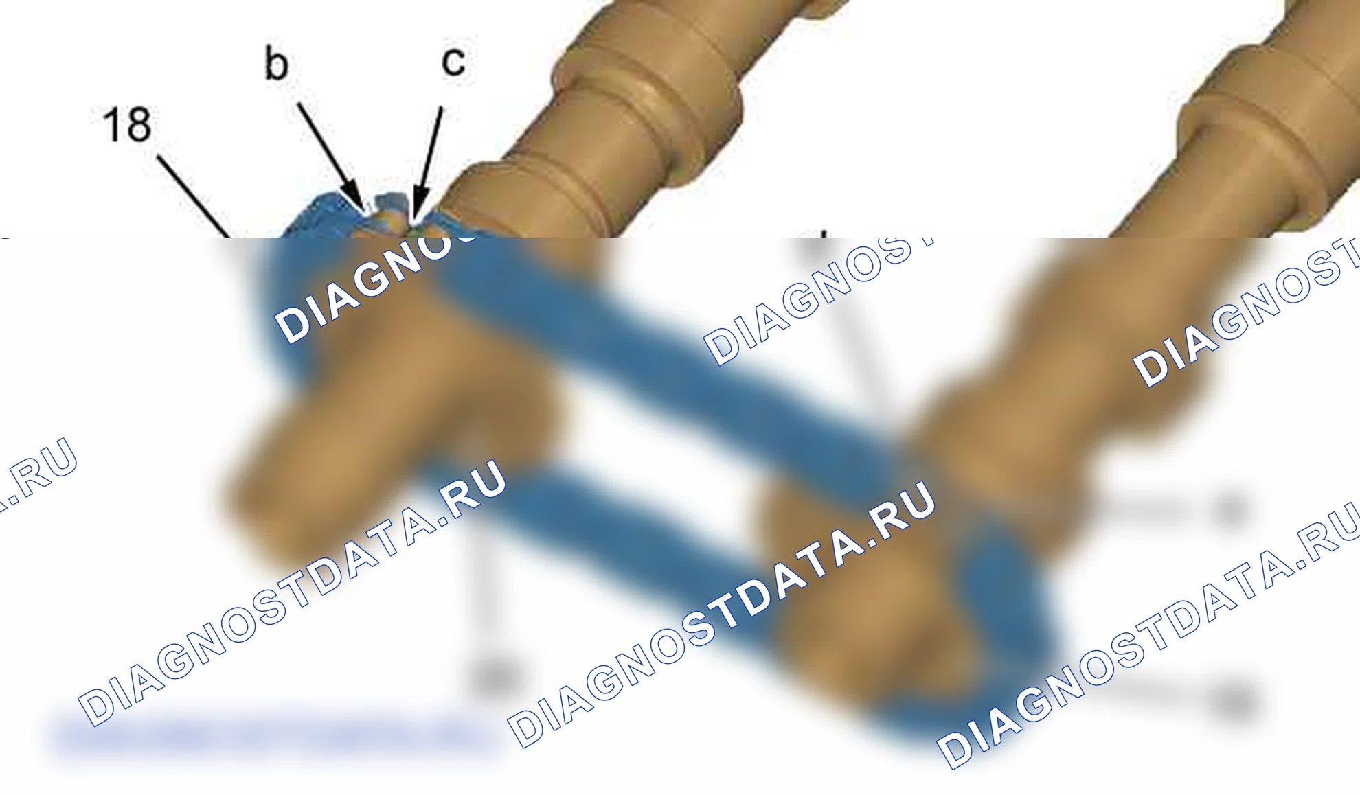 Проверка: фиксация механизма газораспределения — b1em06qd. Citroen C5 II