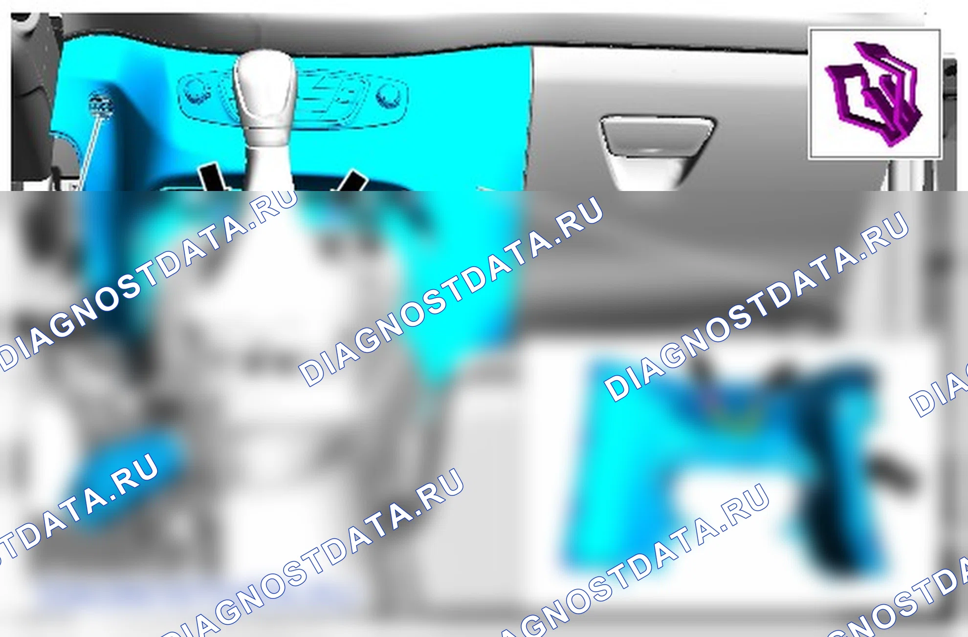 Как снять и установить панель управления. Ford Tourneo Courier I